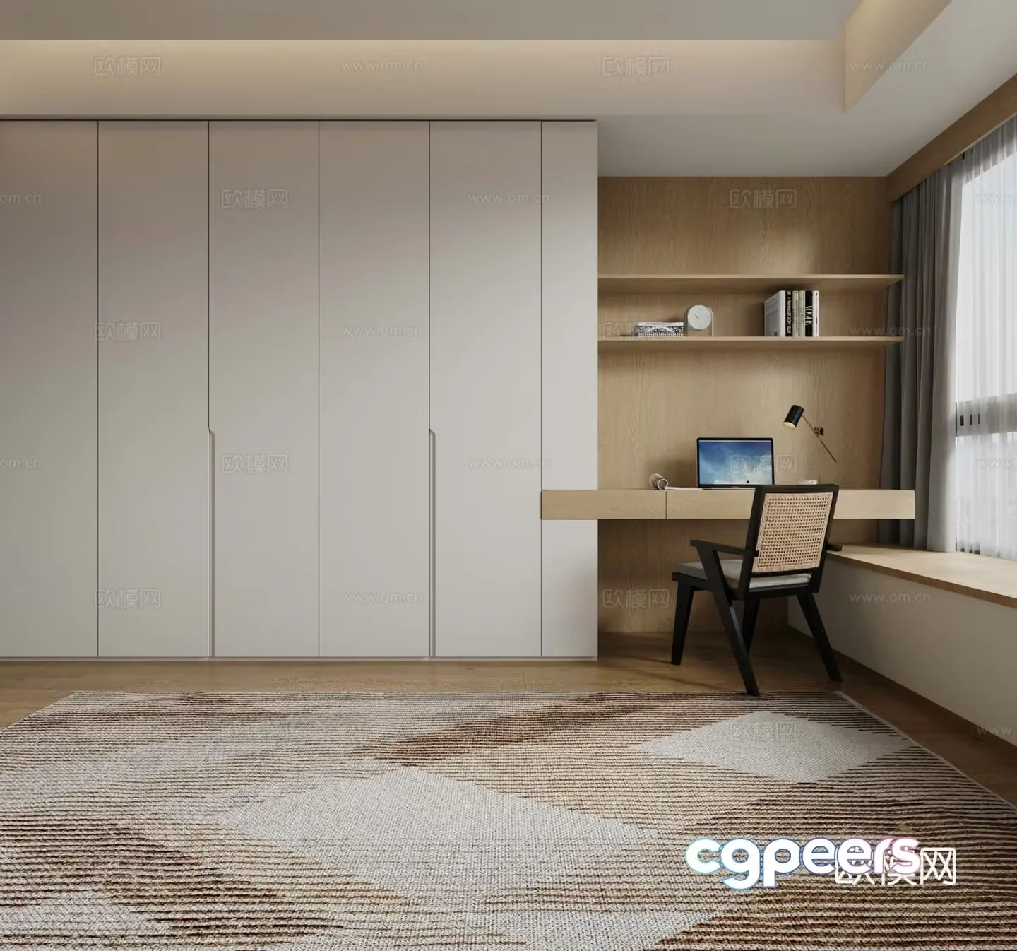 Modern wardrobe 3d model