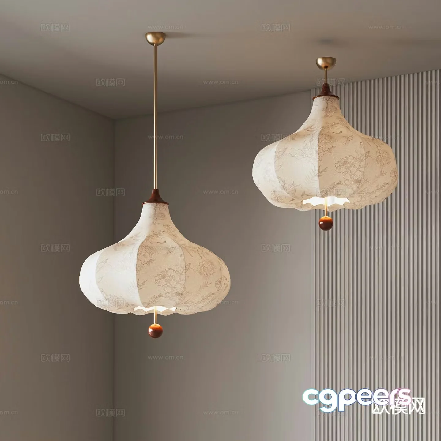 French chandelier bar chandelier 3d model