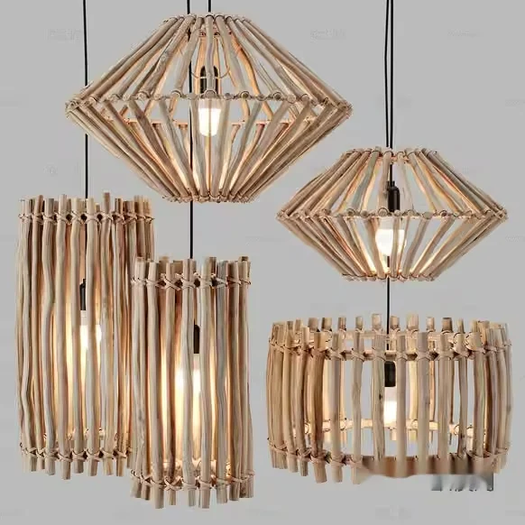 Light Fixtures Made Of Bamboo 3D Model – 12857 – CORONA Render