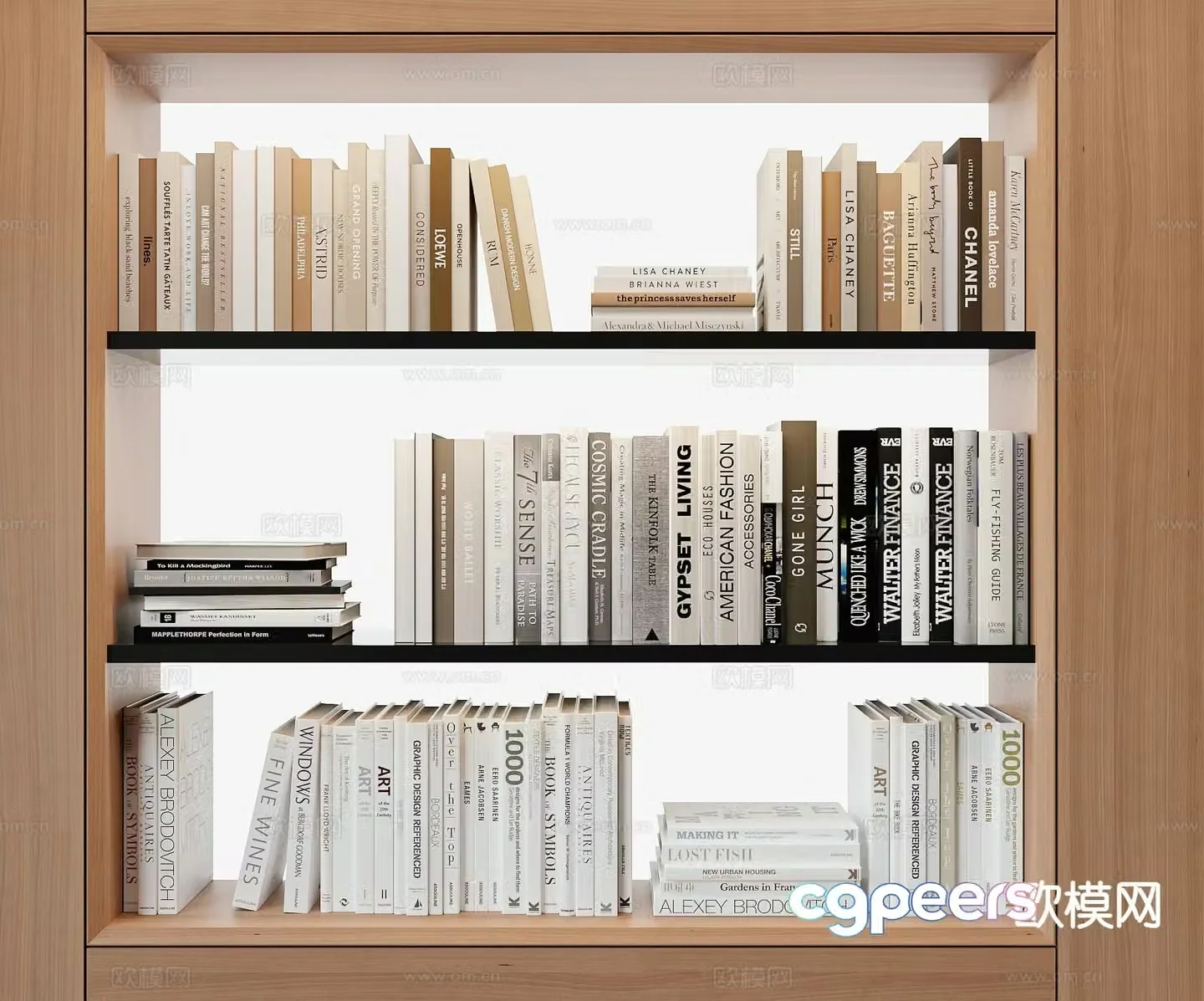 Modern book 3d model