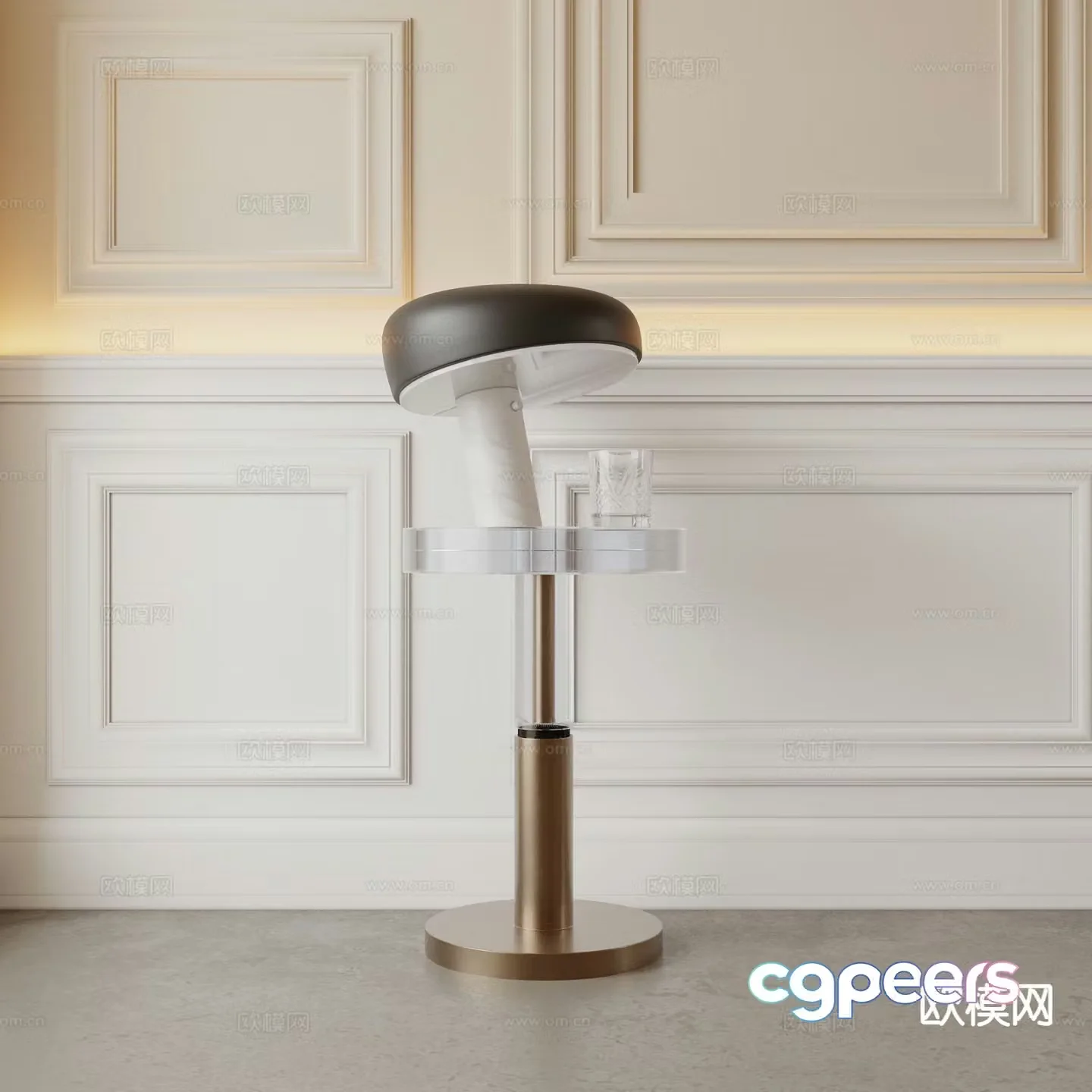 Modern bedside table 3d model