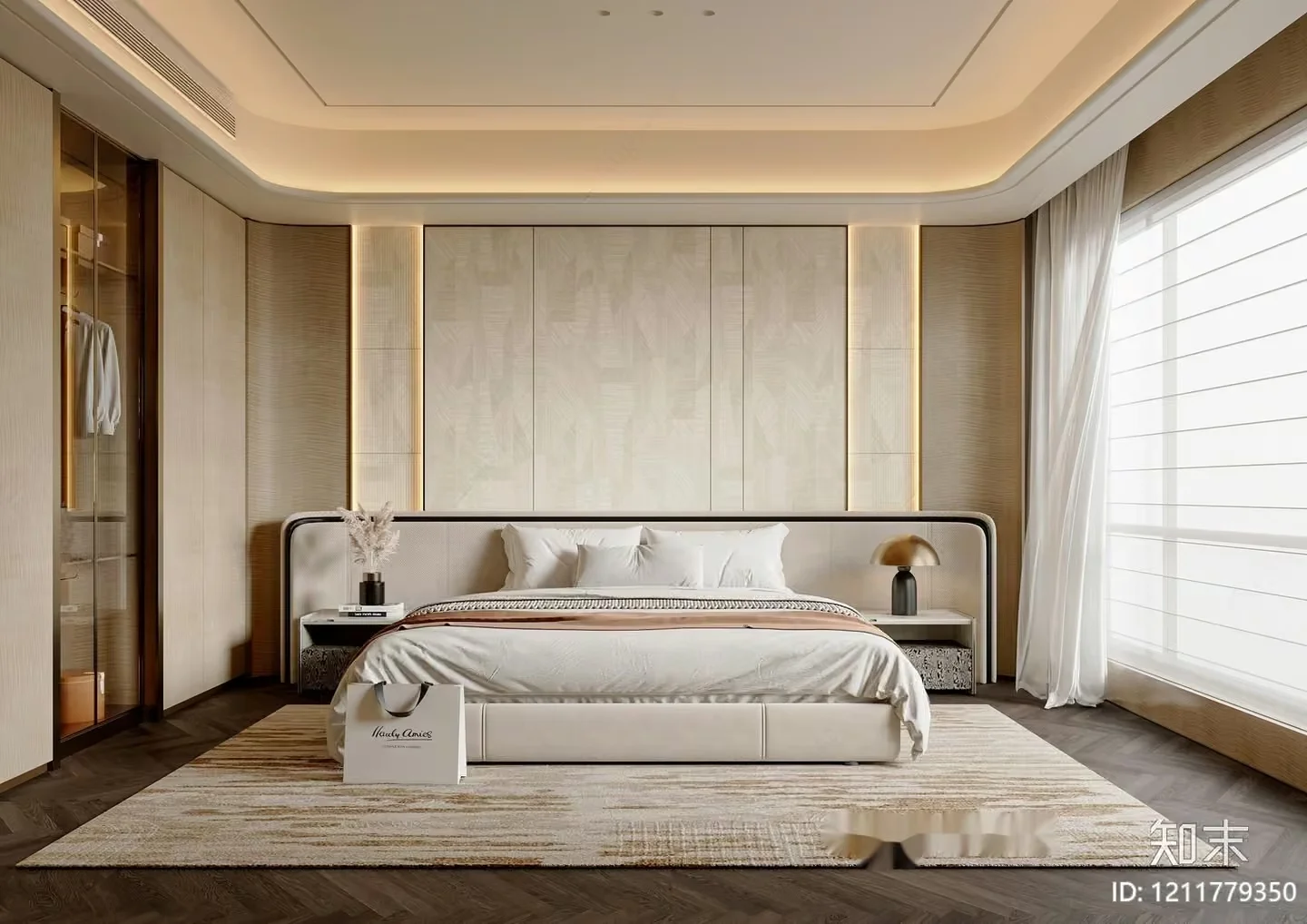 Modern Bedroom 3D Model – 8485 – VRAY Render