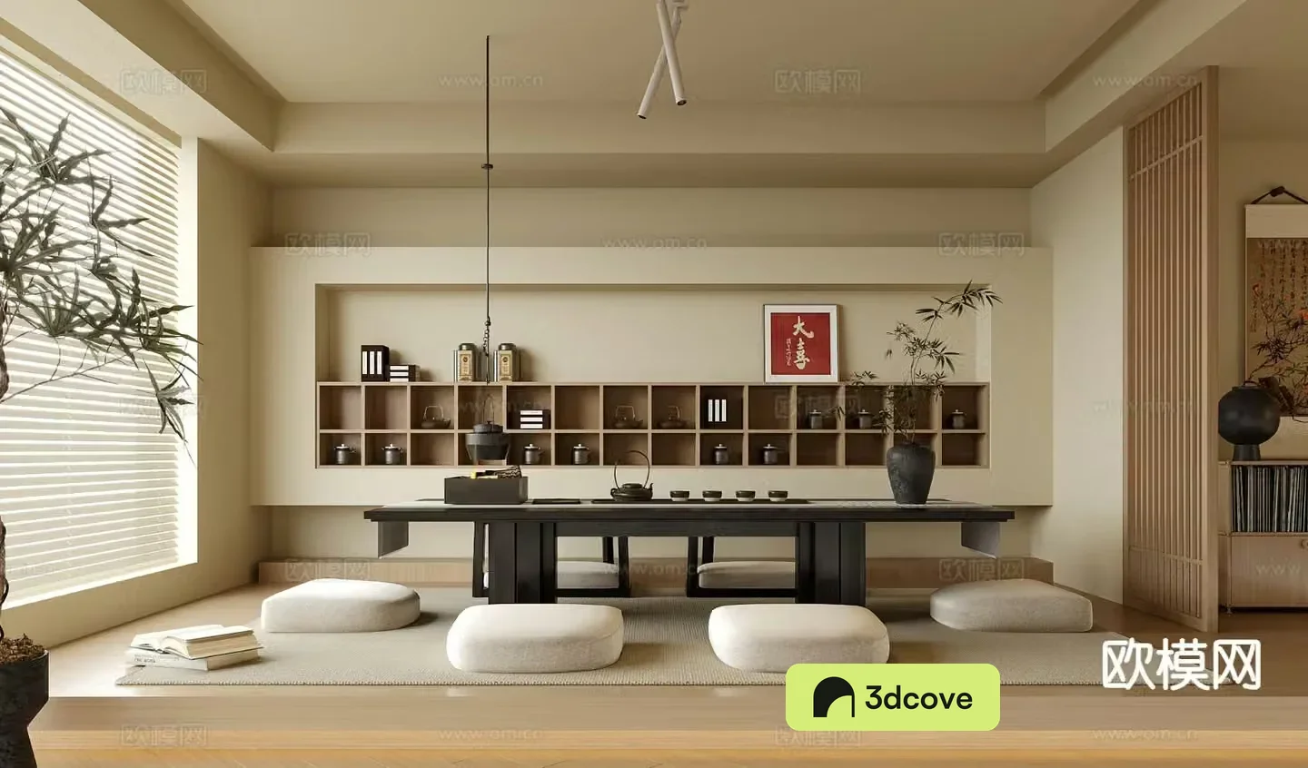 New Chinese tatami tea room