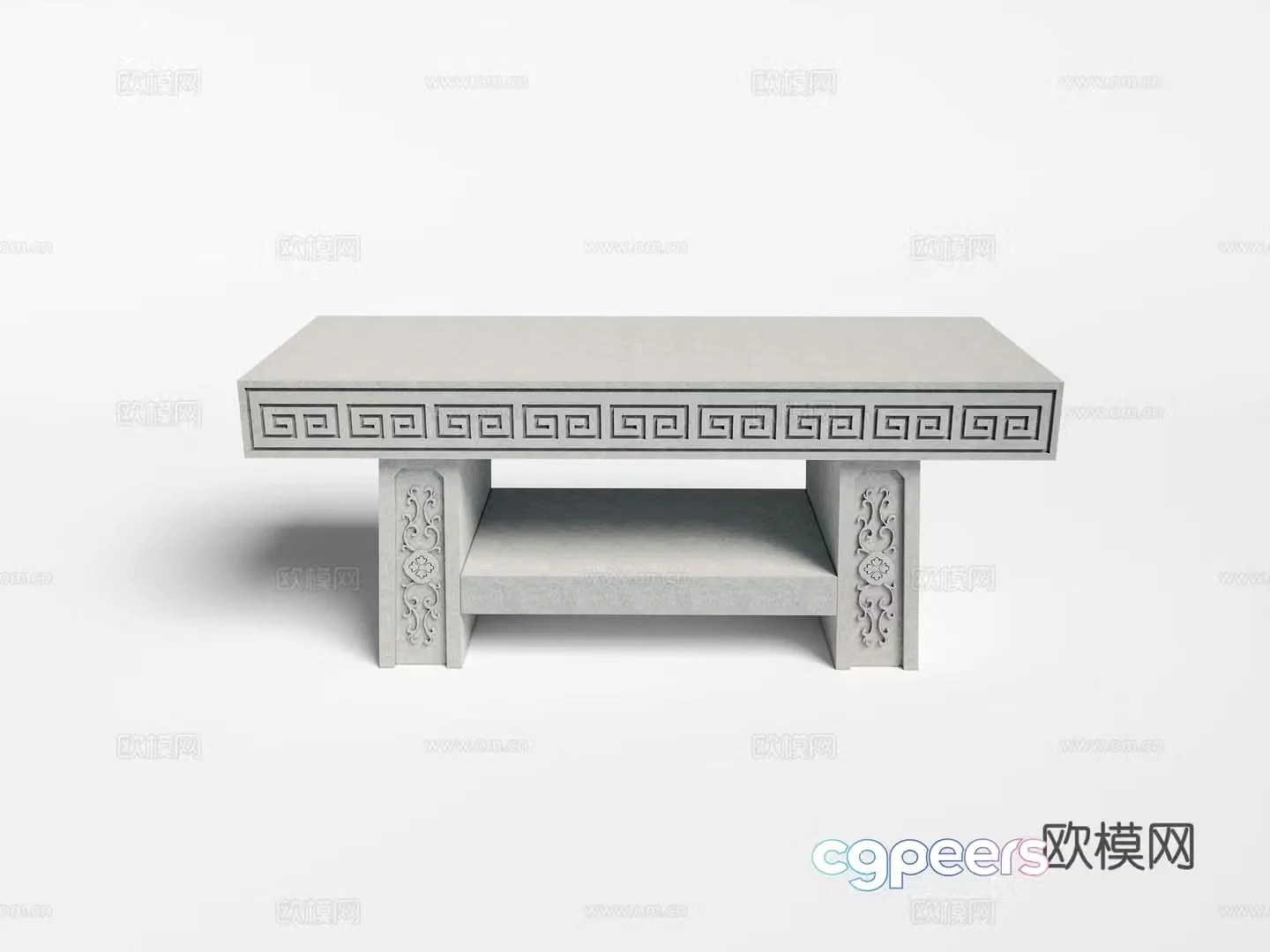 Stone table 3d model