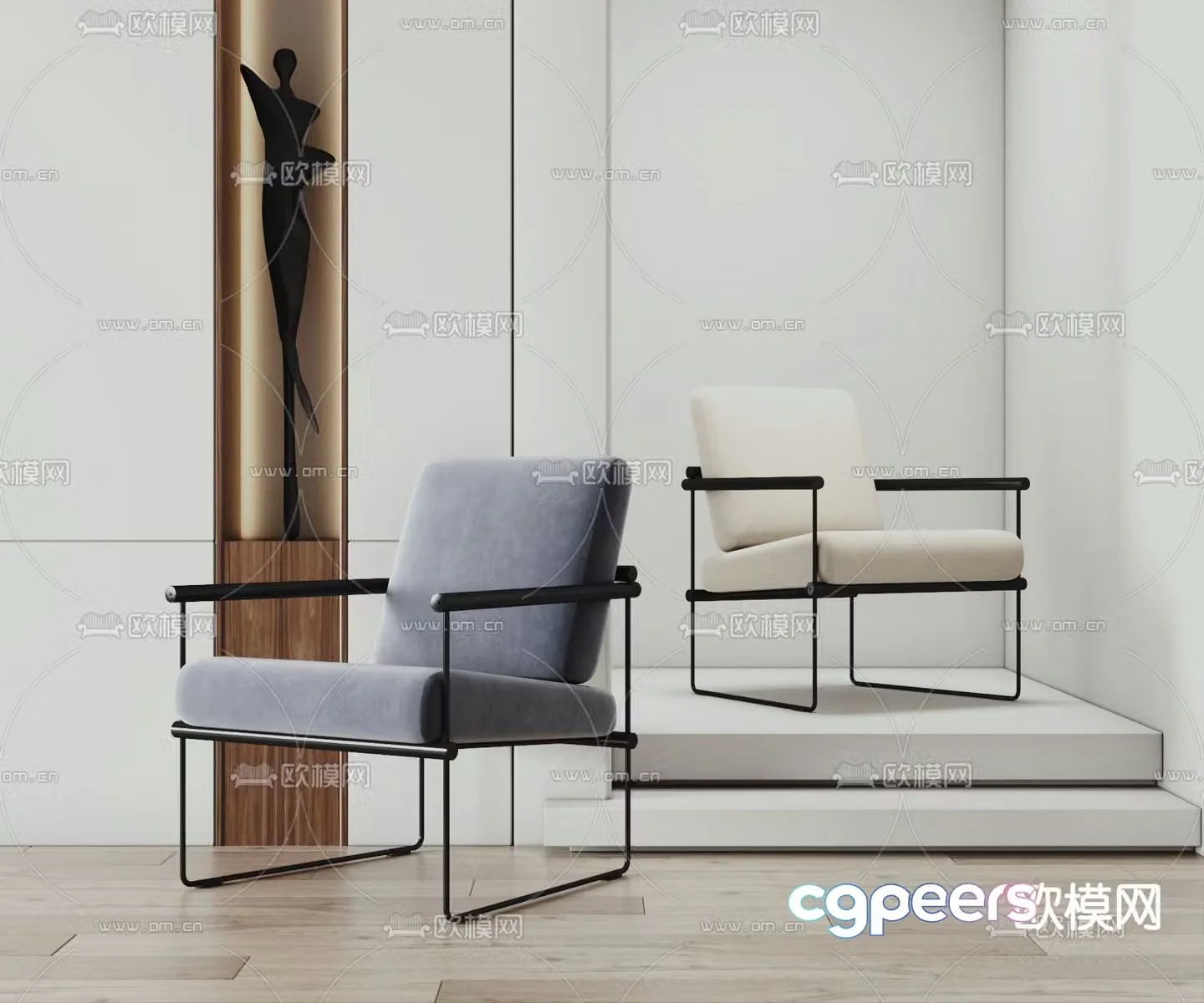 Giorgetti lounge chair 3d model