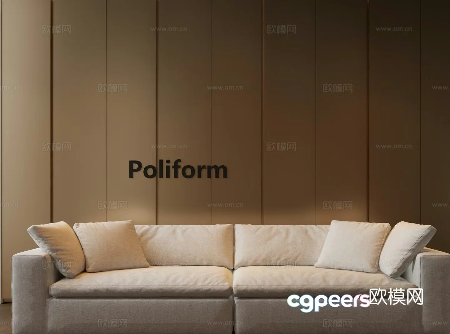 Modern love sofa 3d model