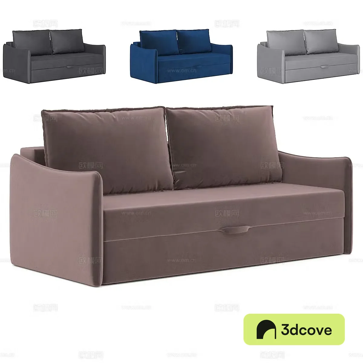 Modern minimalist sofa double sofa