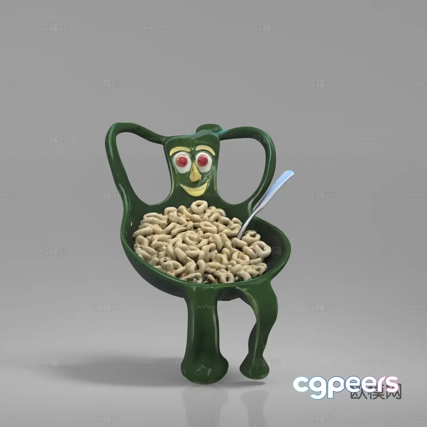 Cartoon Creative Tableware Cup 3d Model