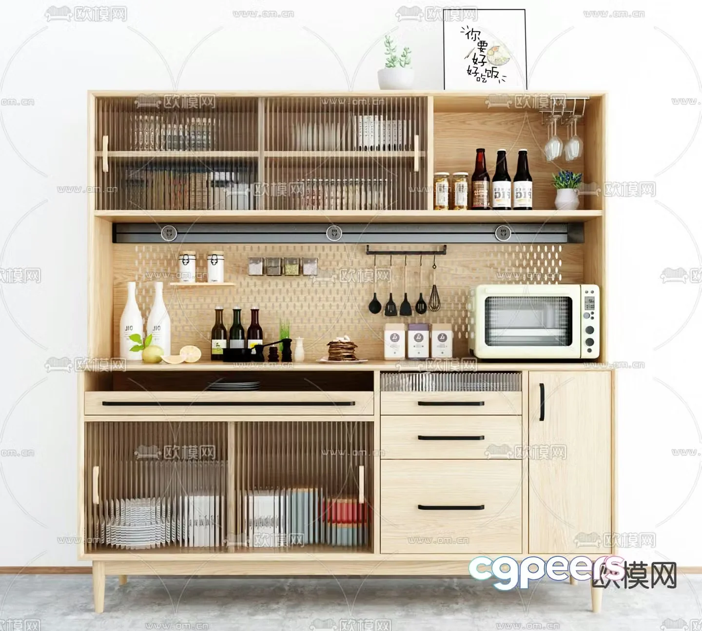 Nordic sideboard 3D model