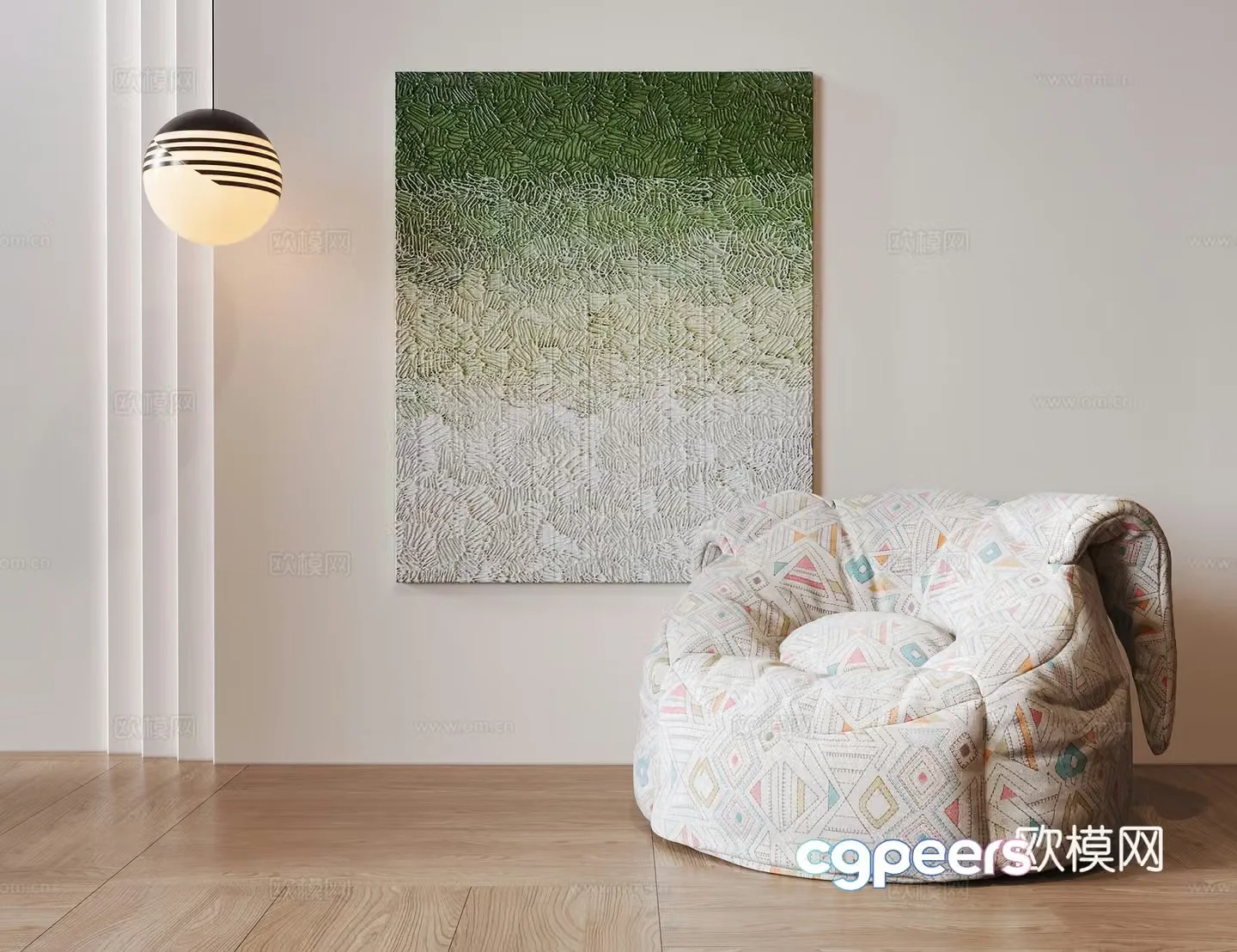 Modern children’s sofa cartoon sofa bean bag sofa 3d model