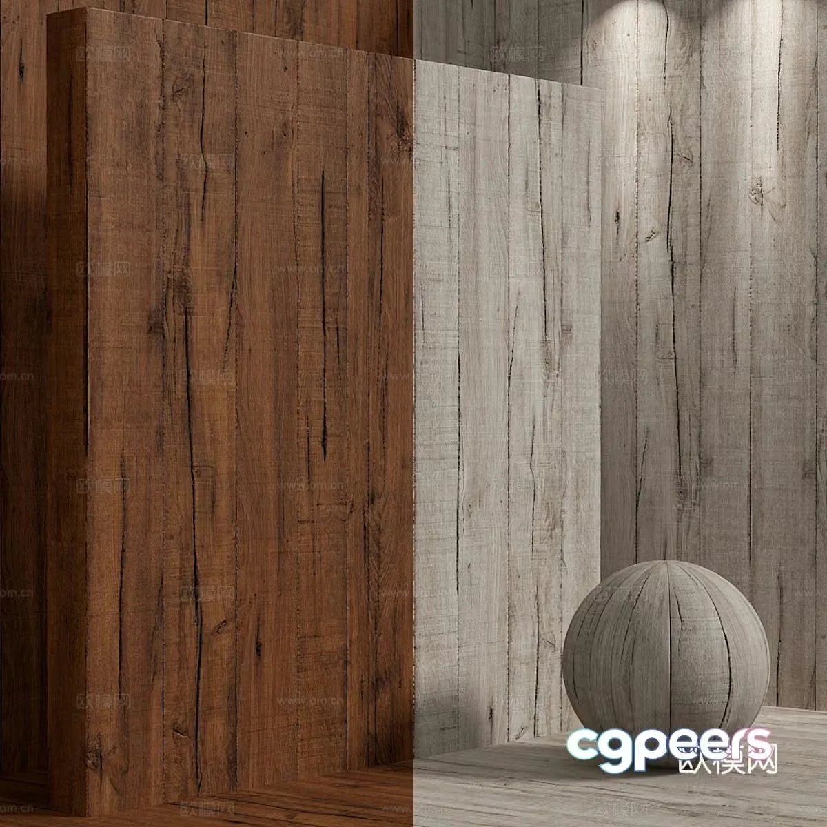 Old wood 3d model