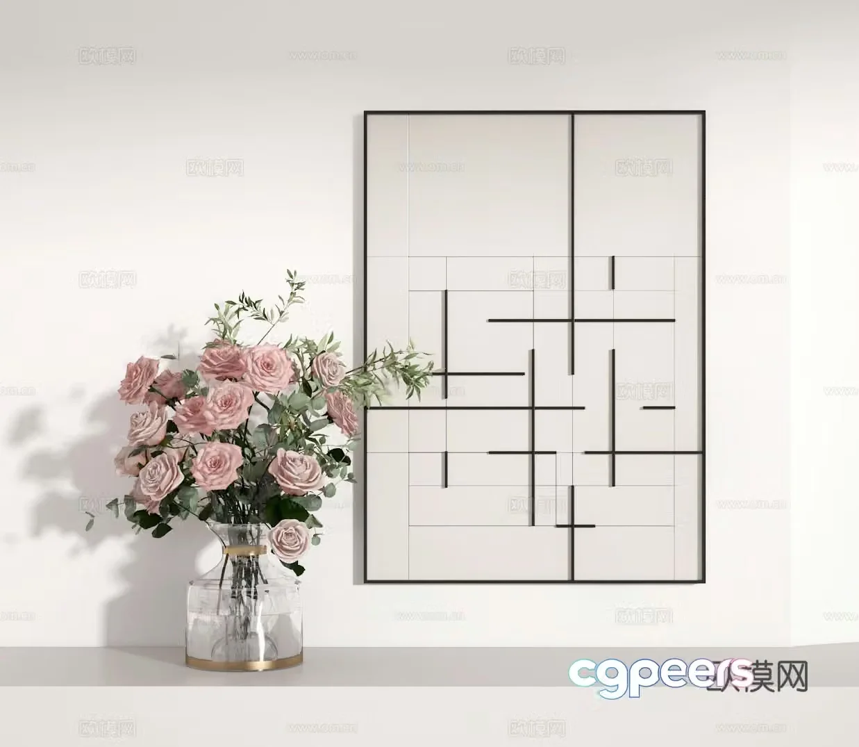 Flower art 3d model
