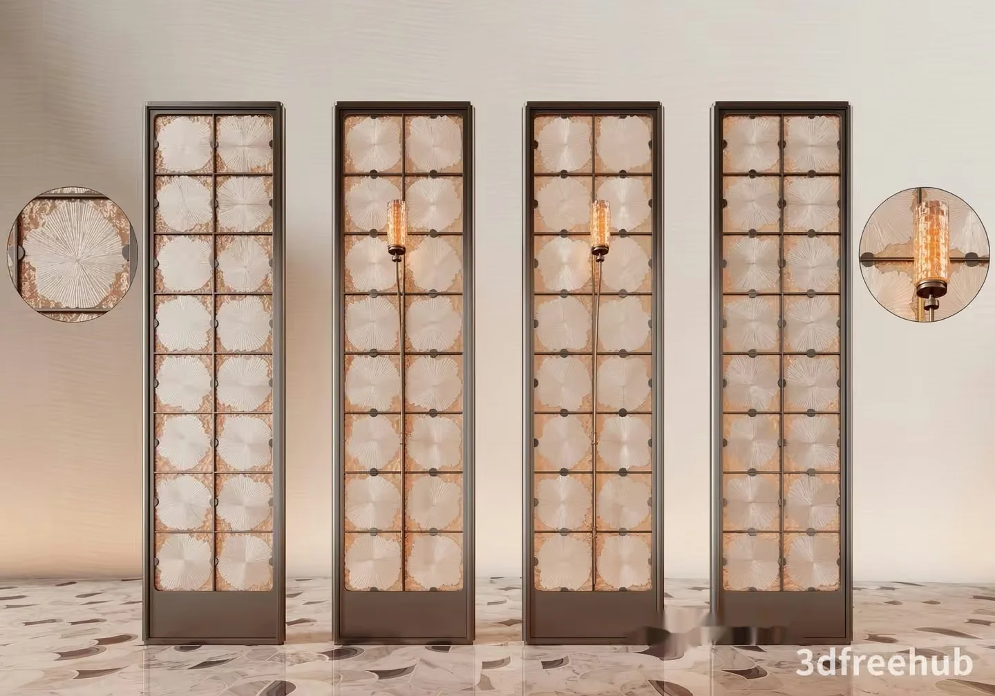 Modern Light Fixtures 3D Model – 20245 – VRAY Render