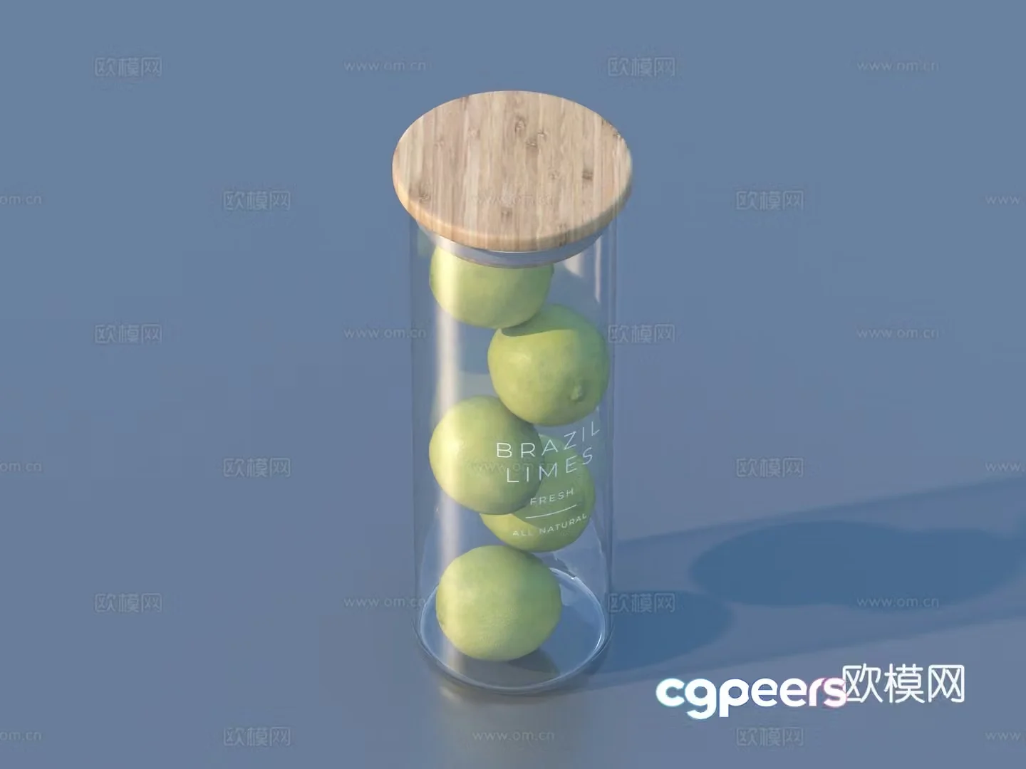 Canned snacks Glass jar Casual snacks Dried fruits Almonds Candy 3D model