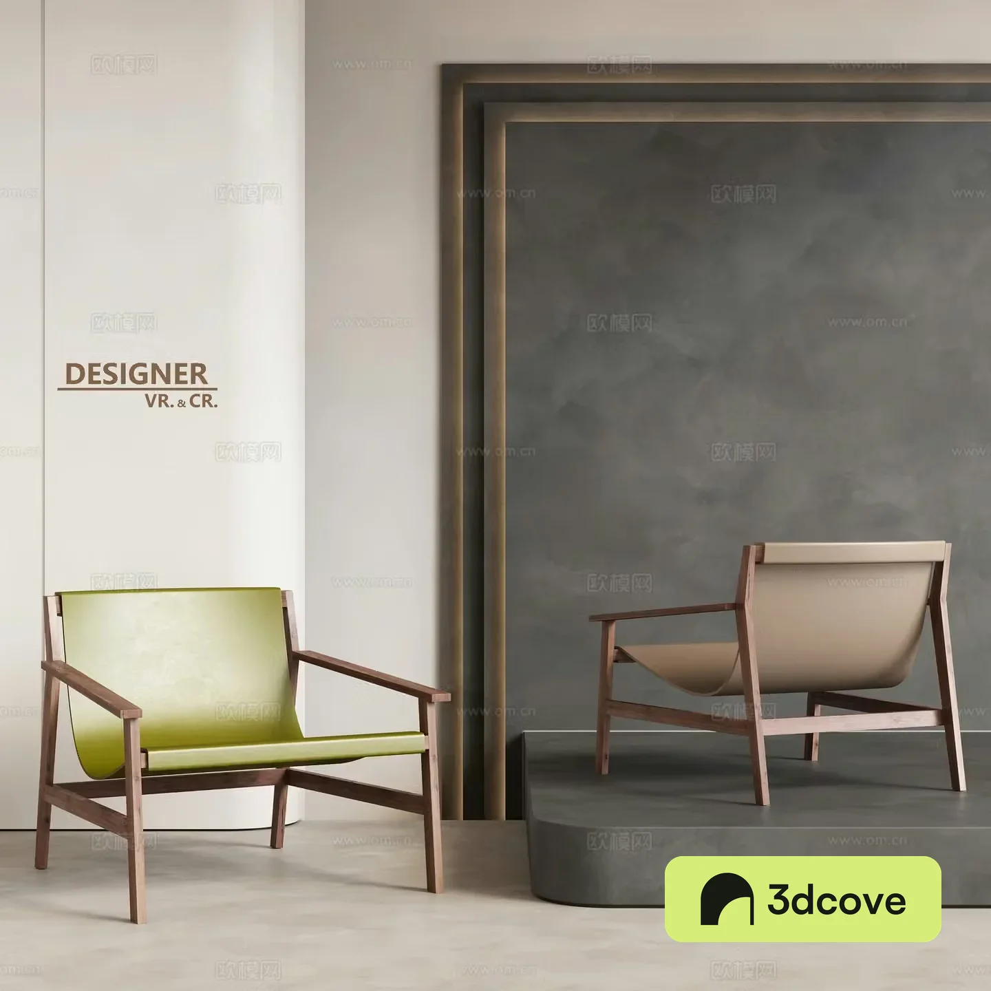 Modern leisure chair leather chair