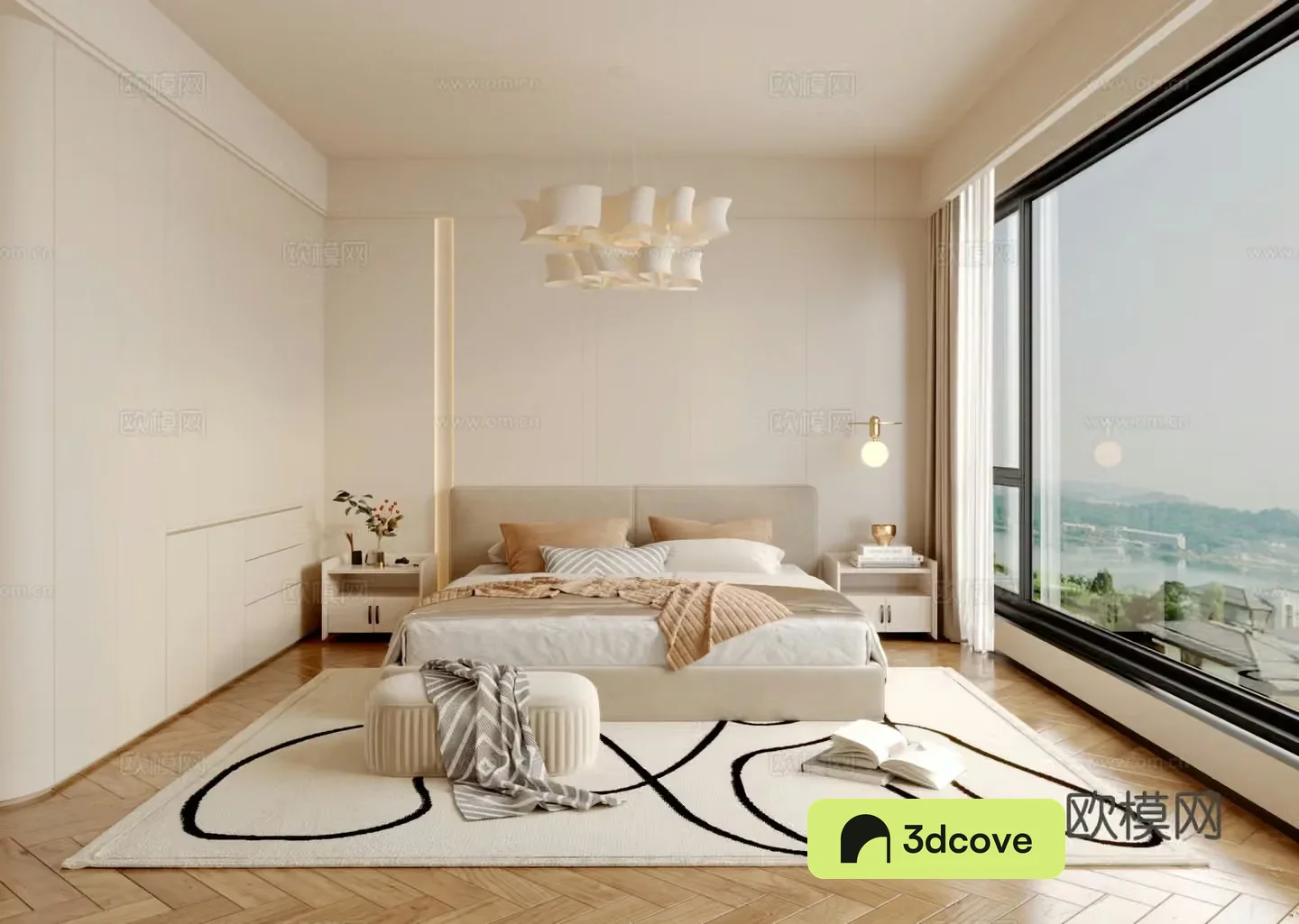 Modern creamy style children’s room