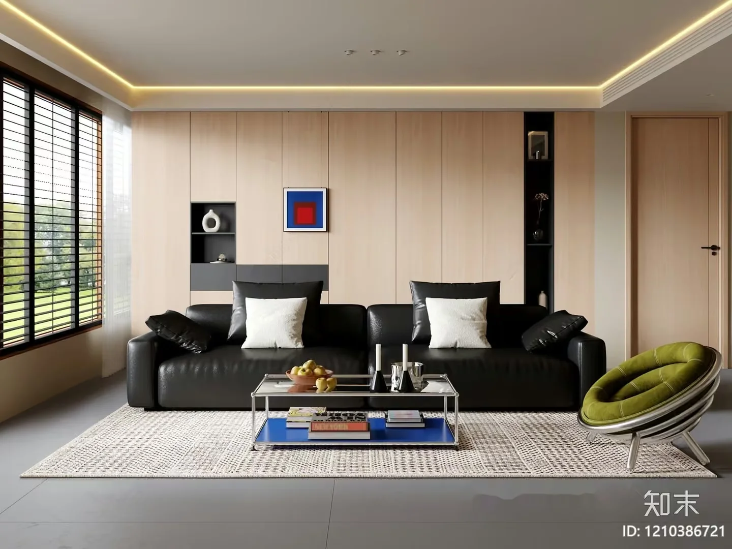 Modern Living Room 3D Model – 6564 – VRAY Render