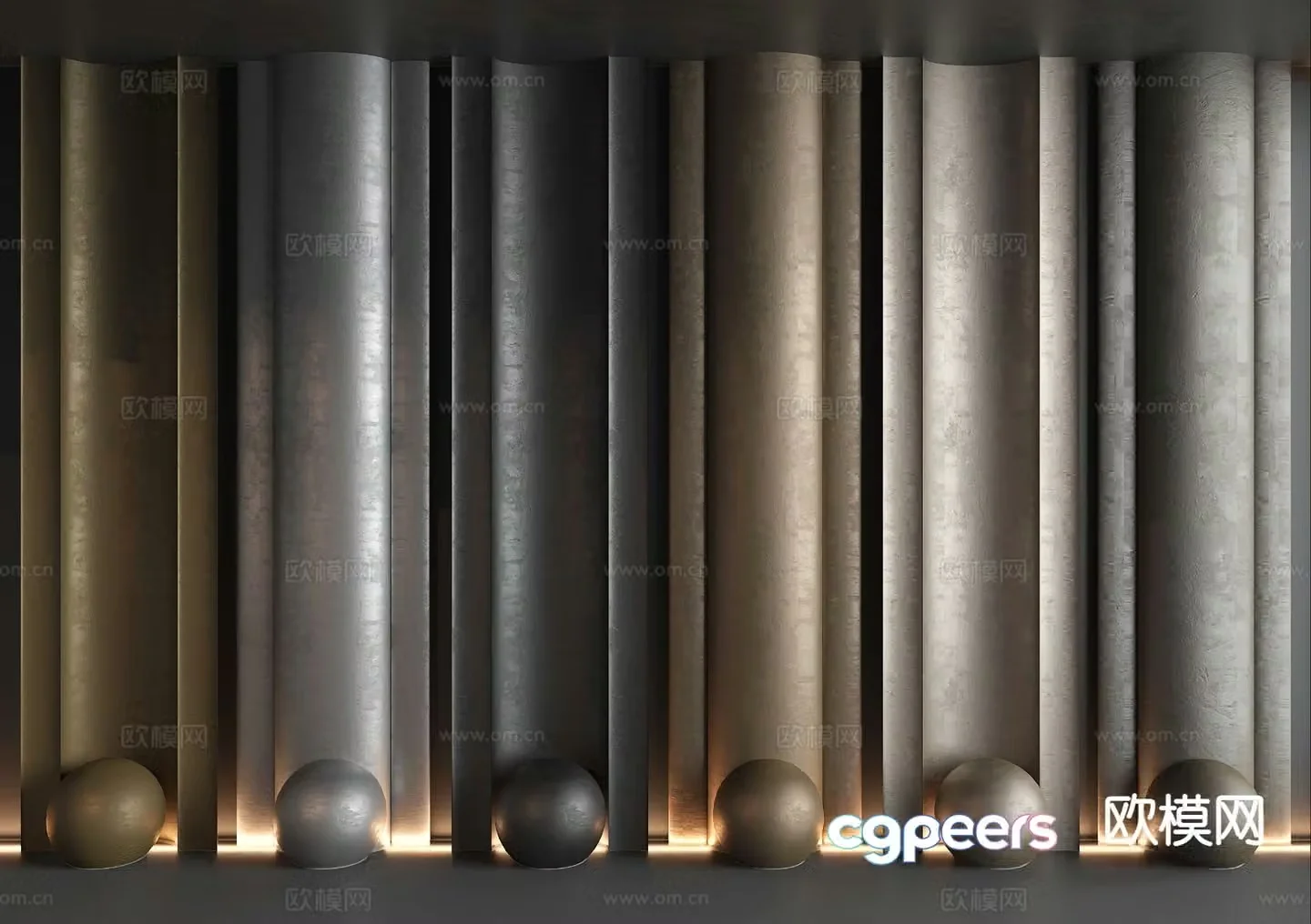 Modern gilt plate metal plate d model