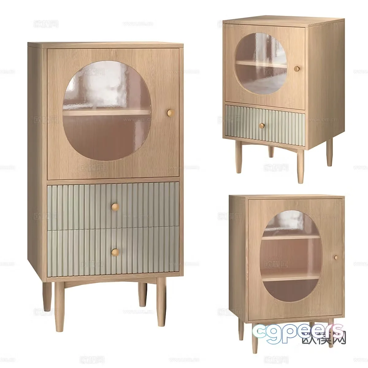 Nordic Bubble sideboard 3D model