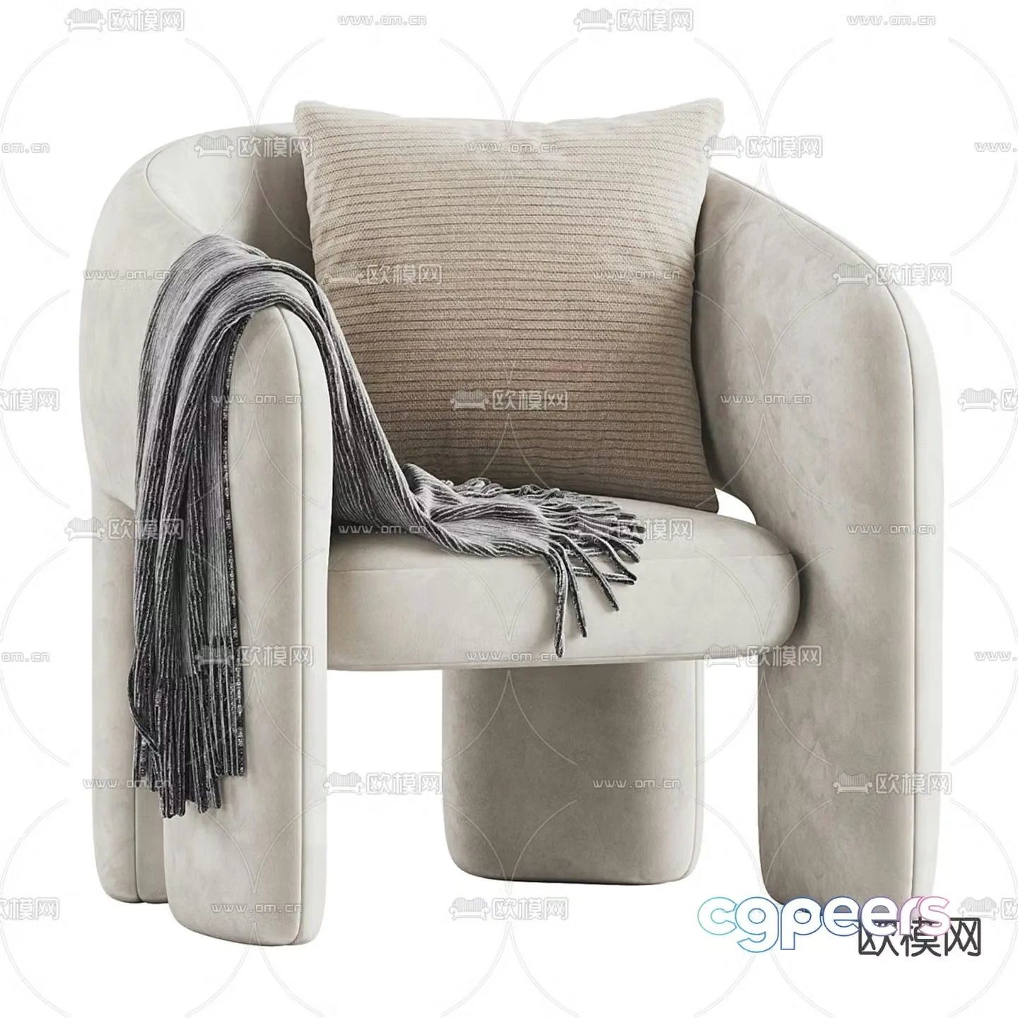 Bold chair lounge chair 3d model