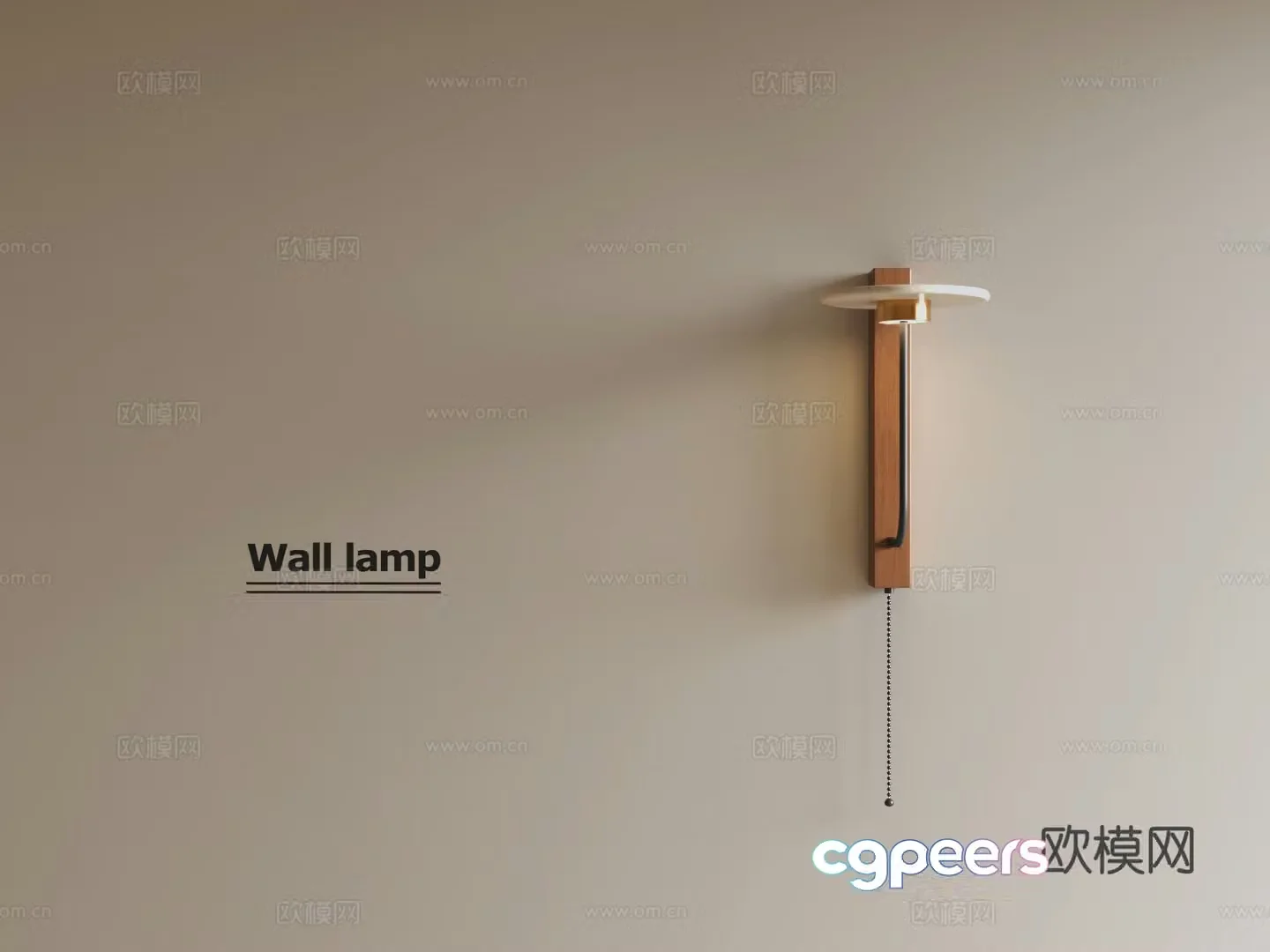 Wabi-sabi wall lamp 3d model