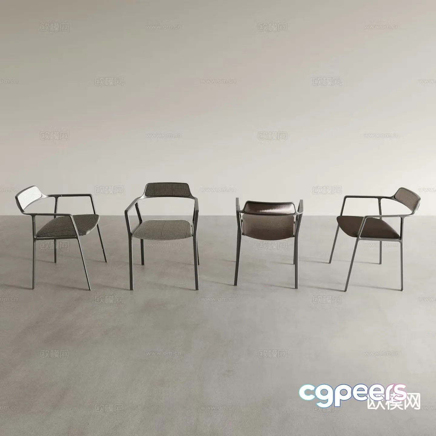 Metal Tea Chair Chair Sofa Chair Back Chair 3d model