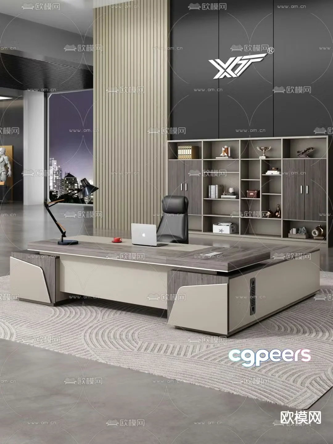 Desk desk boss desk executive desk 3d model