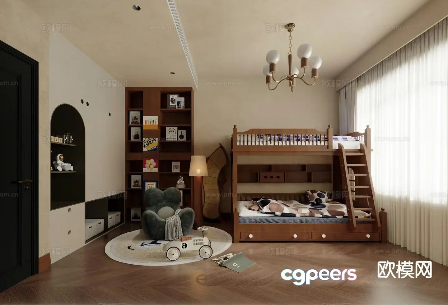 Medieval style children’s room 3D model