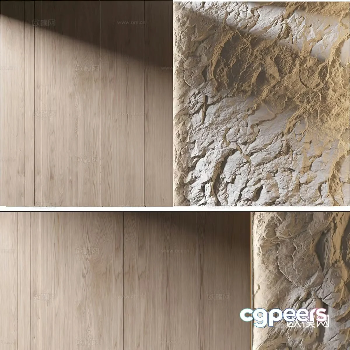 Modern Italian background wall 3d model