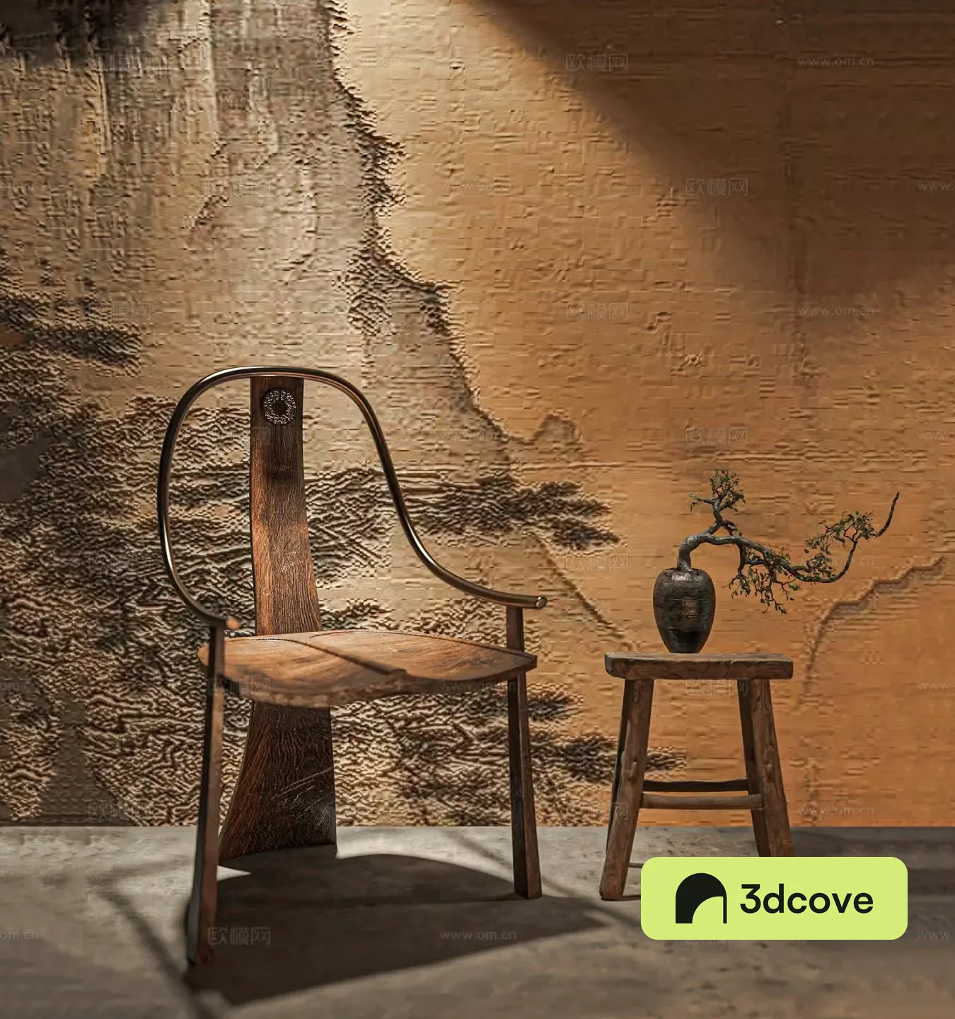 New Chinese style Chinese casual chair Song style aesthetic single chair Taishi chair Armchair Horse tying pile Chinese