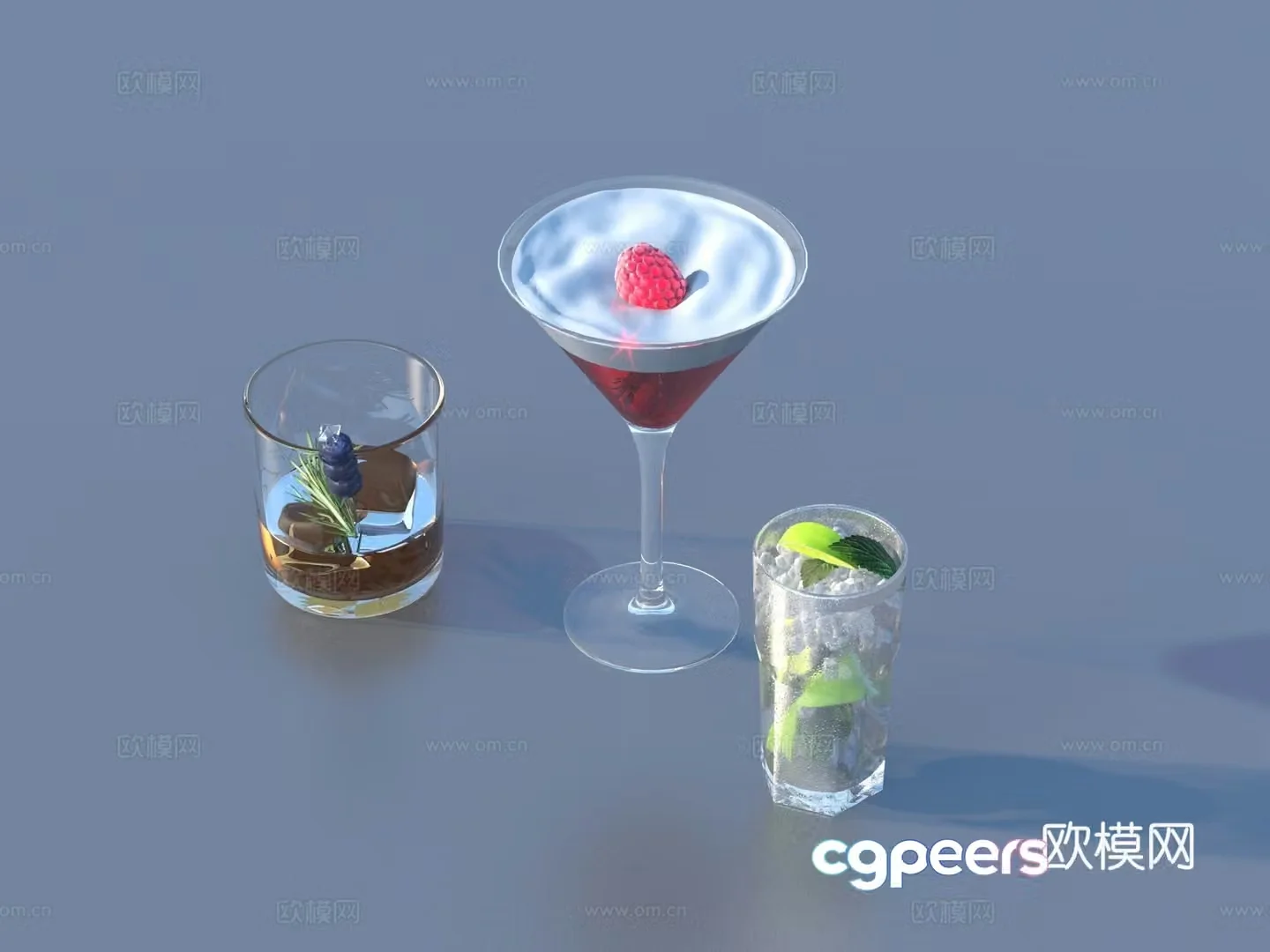 Glass Beverage Juice 3d Model