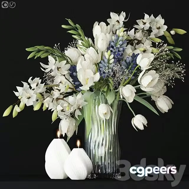 3ds Max Free – Flower Composition 03