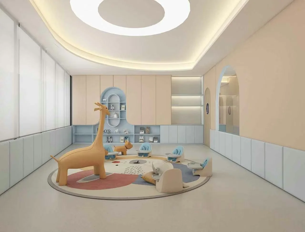 Modern Playroom With Soft Colors 3D Model – 4349 – VRAY Render