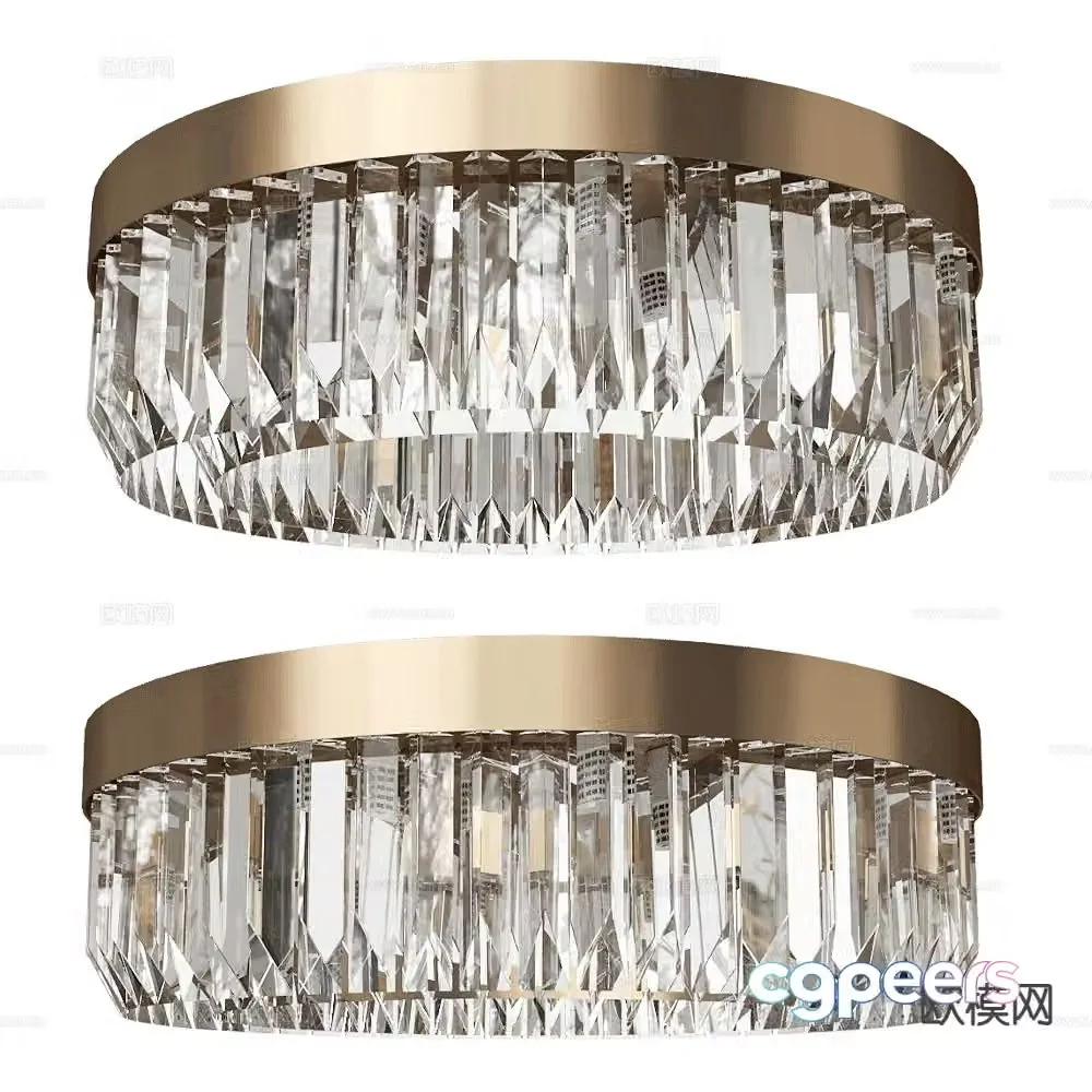 Patrizia light luxury ceiling lamp living room lamp 3d model
