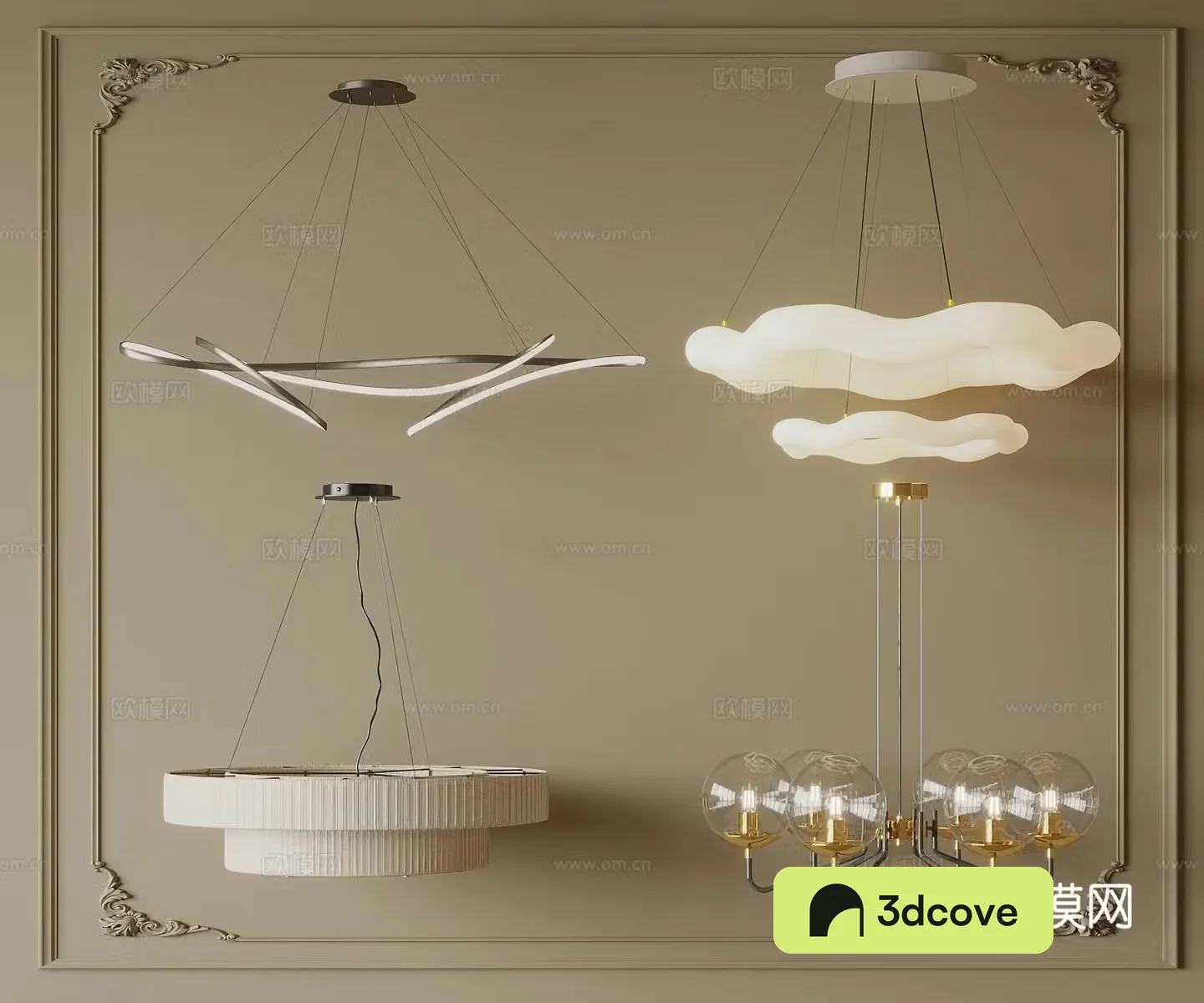 Modern metal chandelier multi-head chandelier decorative chandelier