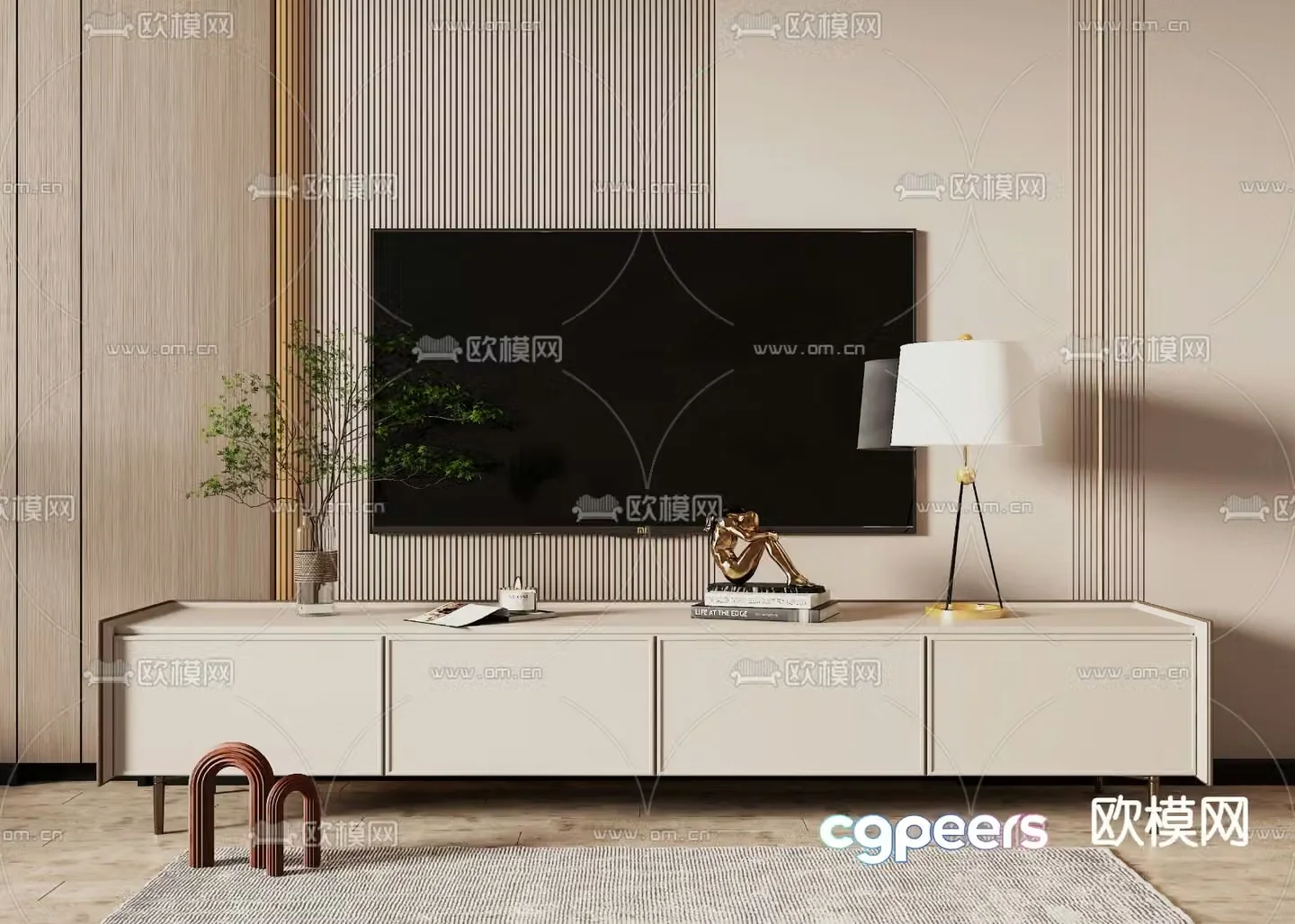 Modern TV cabinet 3d model