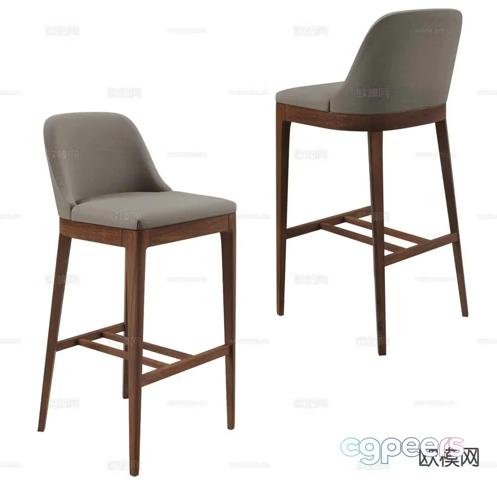 Pacini bar stool bar stool high stool 3d model