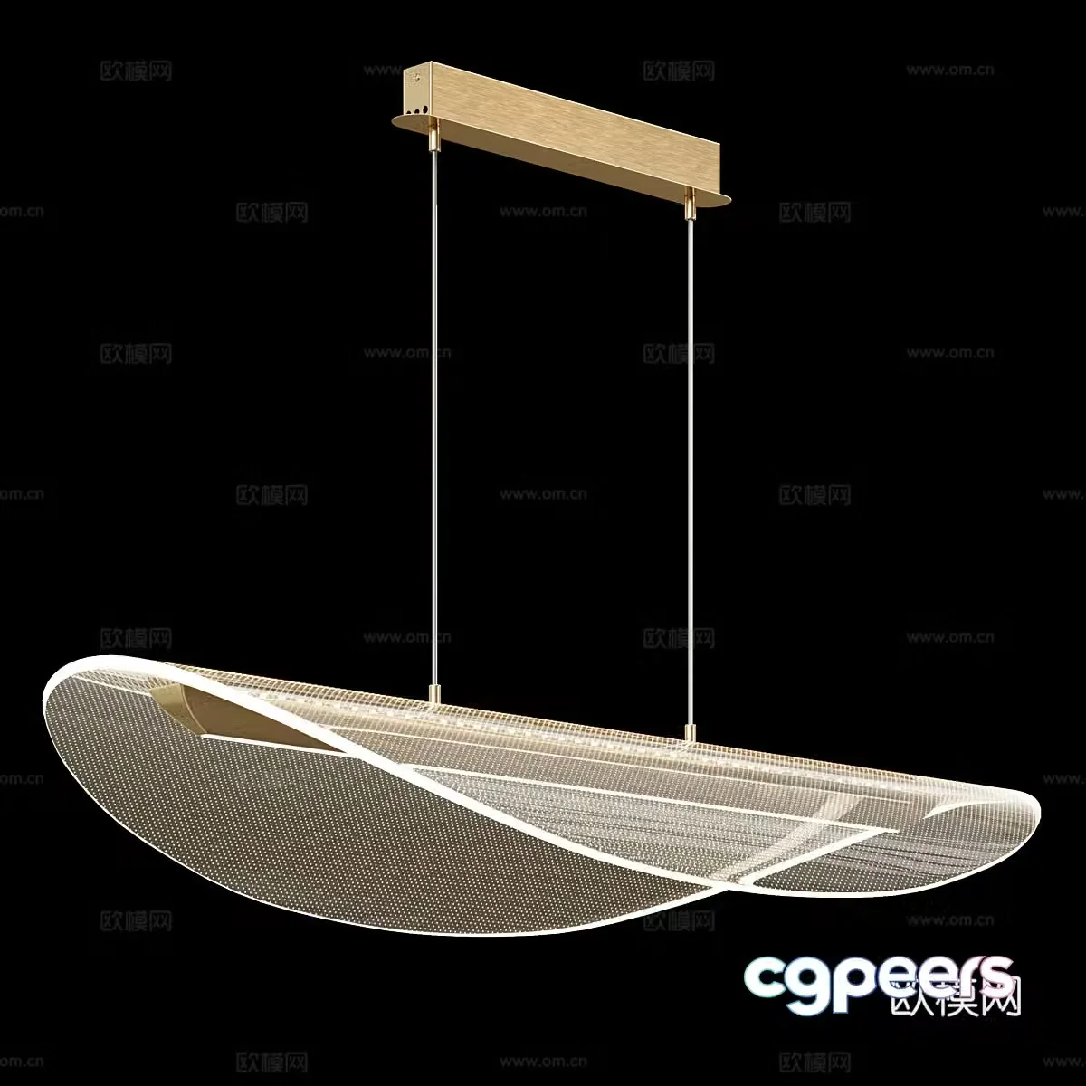 Modern light luxury decorative chandeliers 3d model