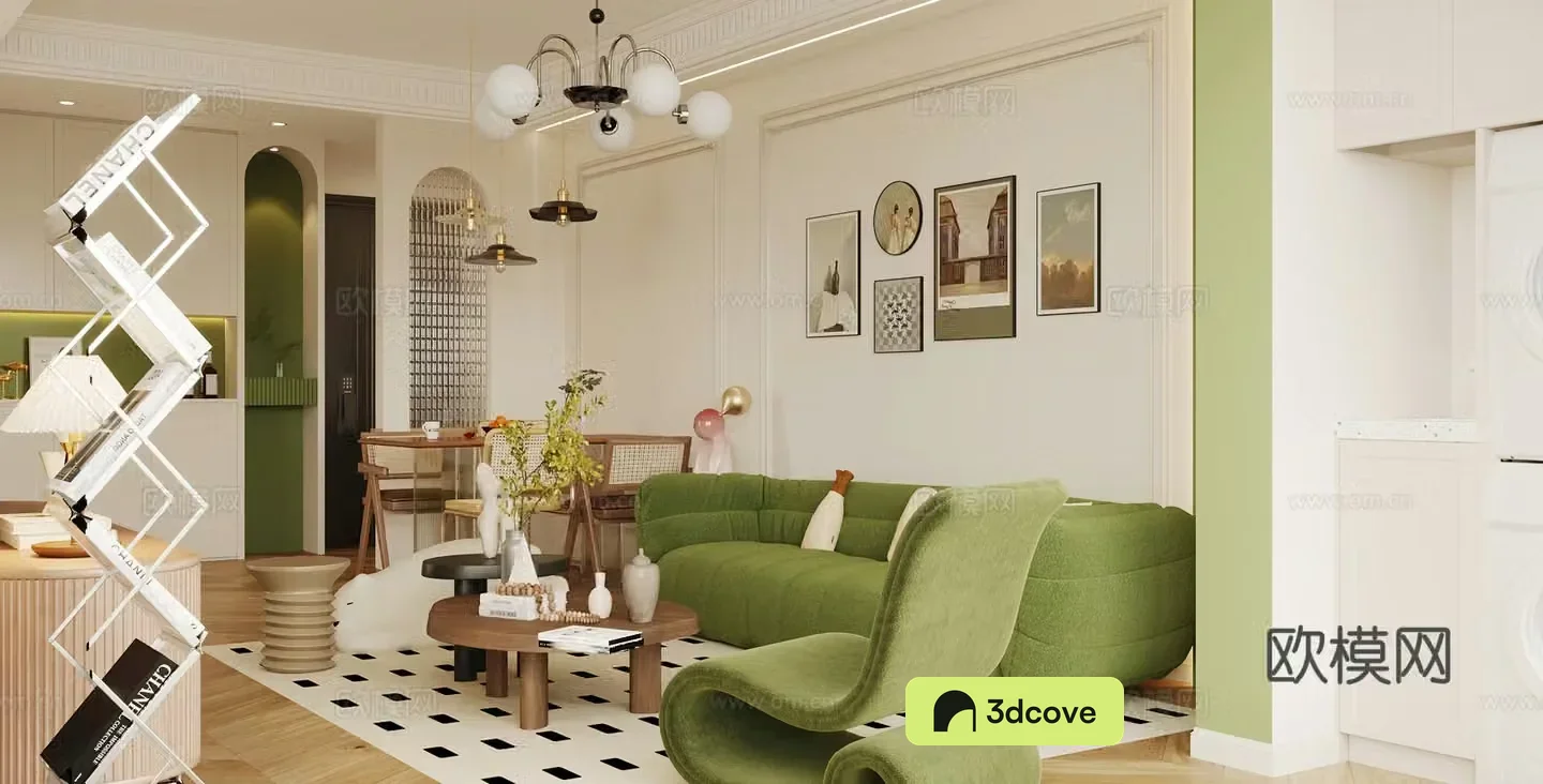 Modern cream home living room Small apartment living room Creamy style living room Horizontal living room Sofa coffee table