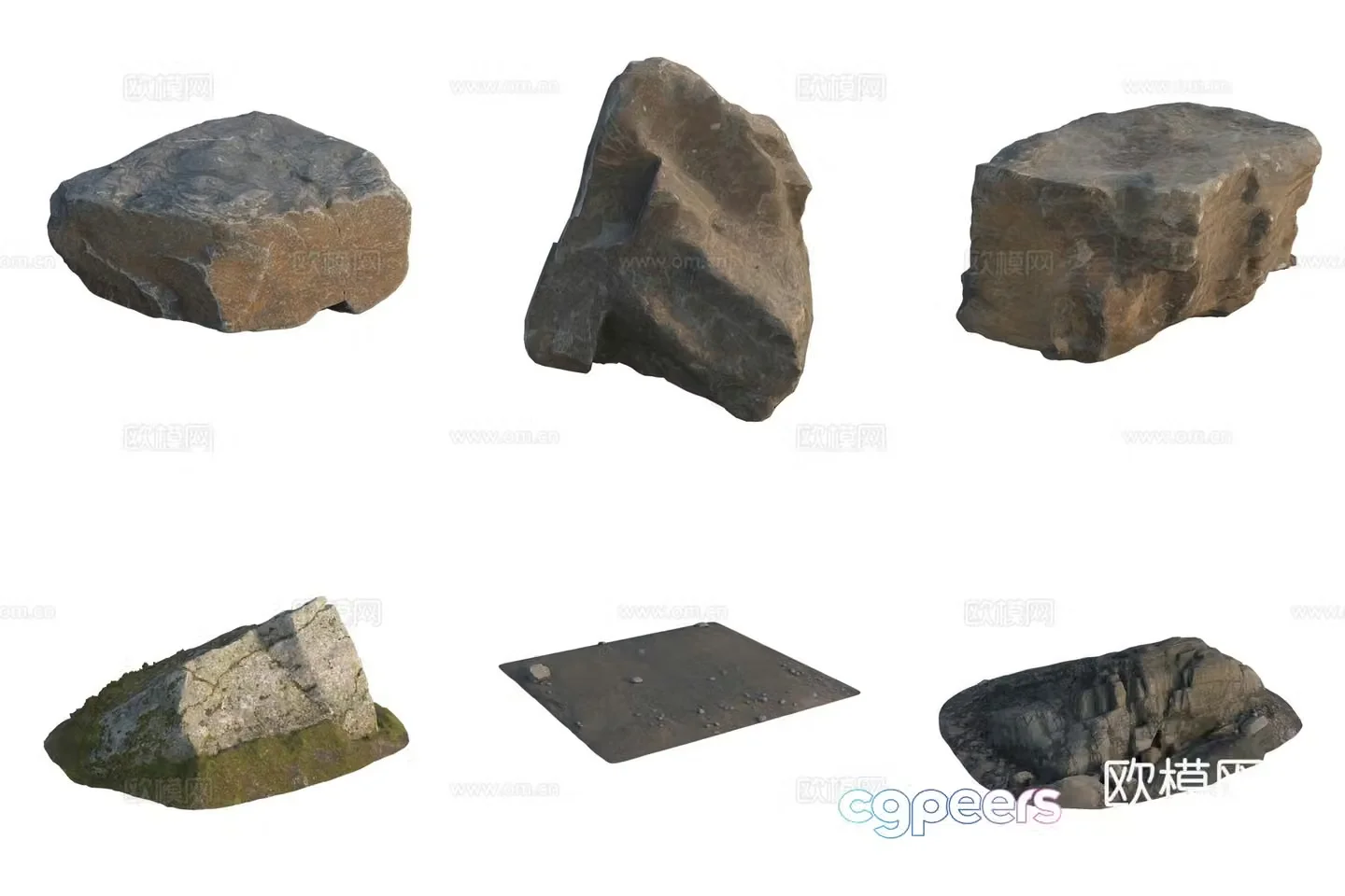 Stone Rock Beach 3d Model