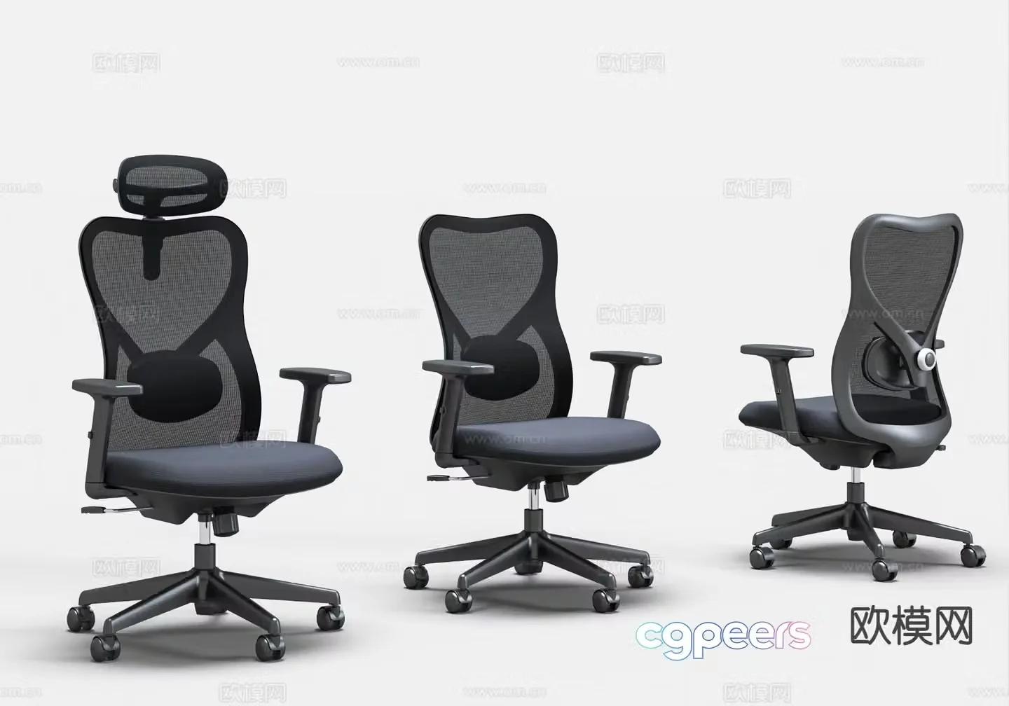 Modern office chair staff chair executive chair 3d model
