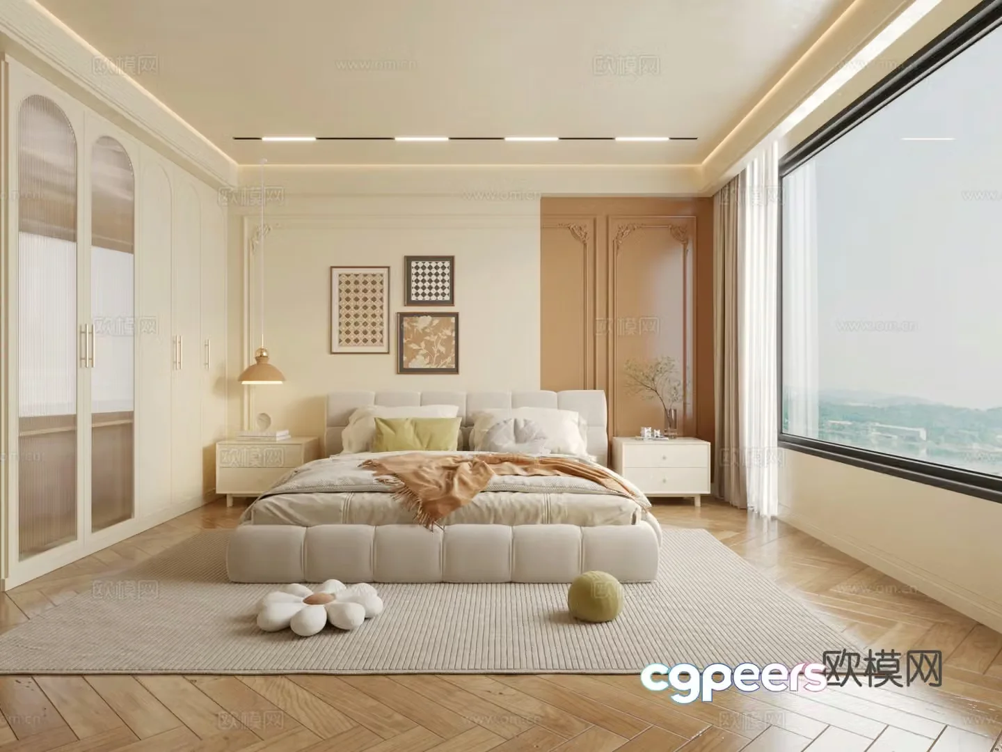 French bedroom 3d model
