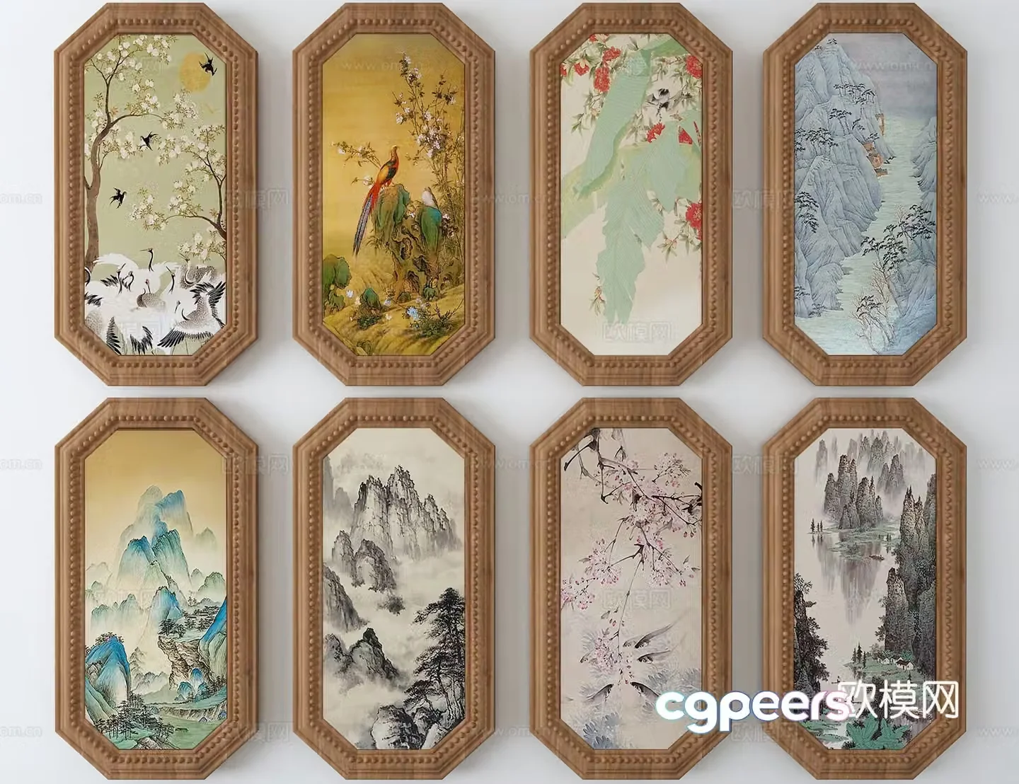 3D model of hanging painting
