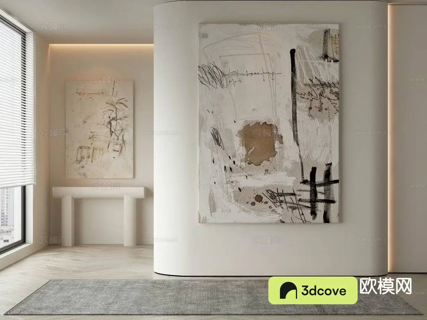 Modern texture painting decorative painting