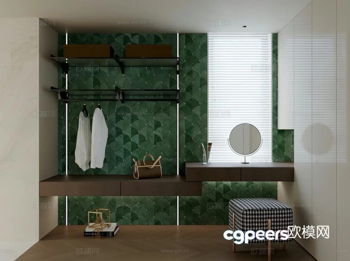 Modern Italian cloakroom 3d model