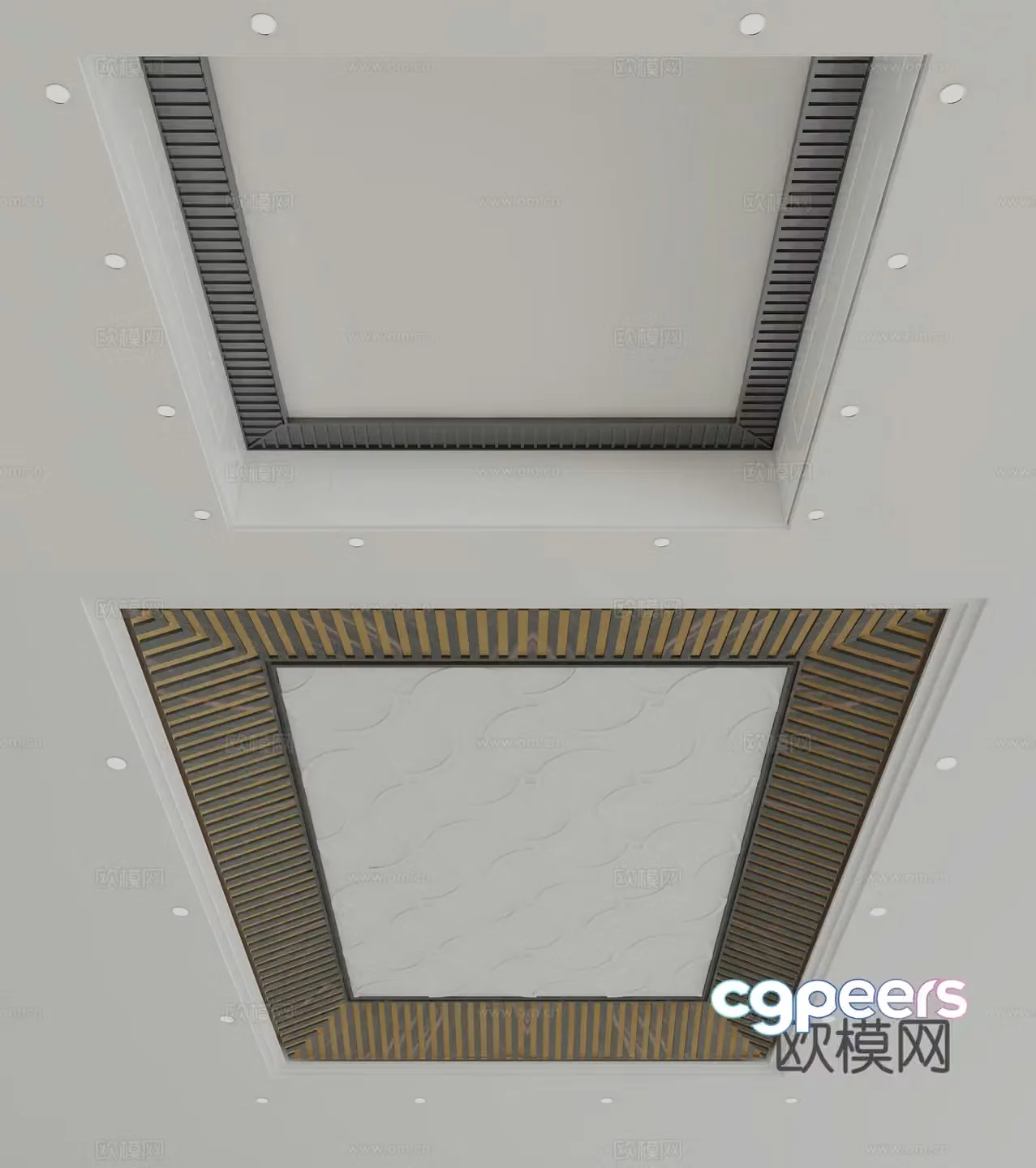 New Chinese style ceiling 3D model