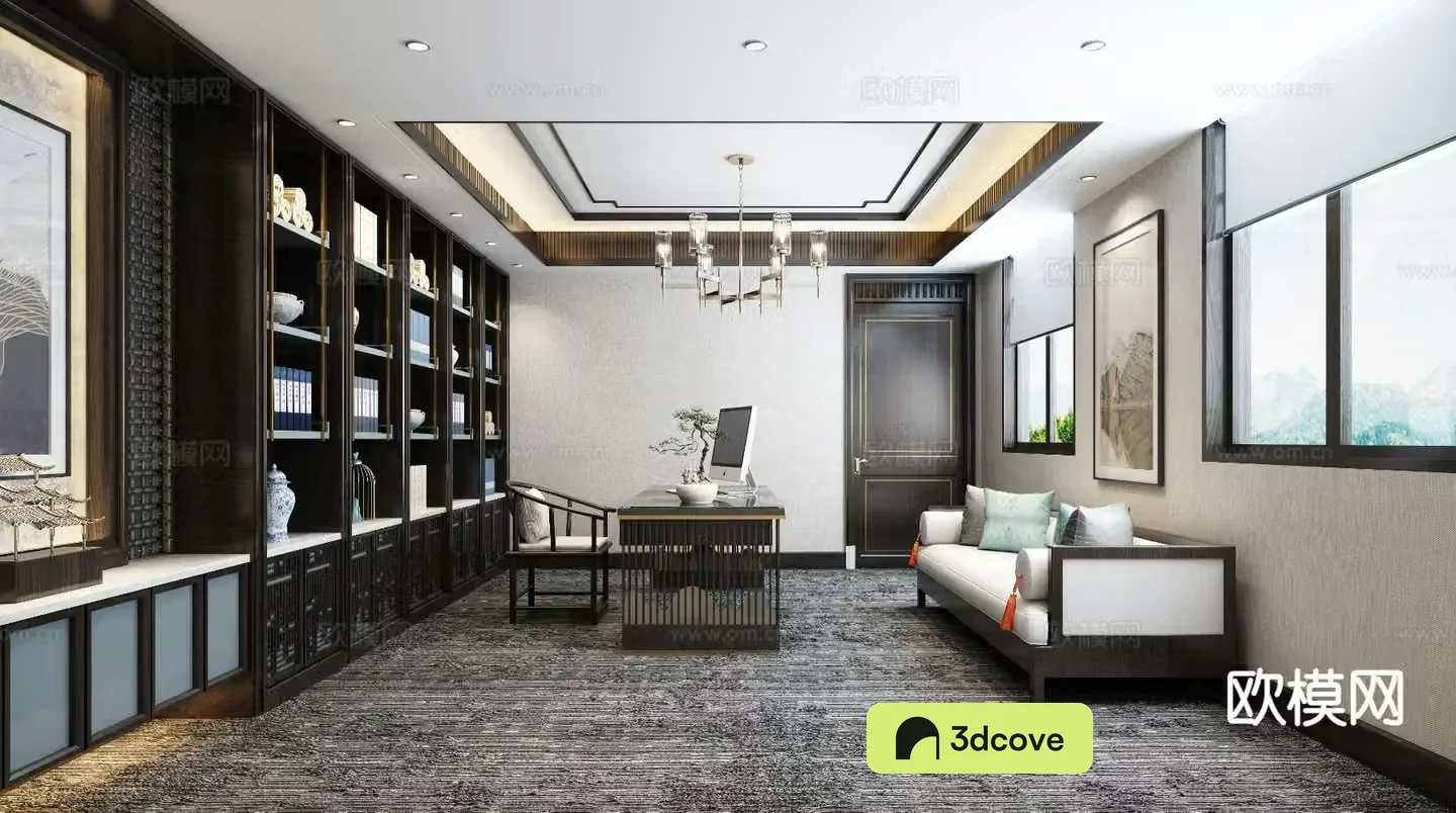 New Chinese style study
