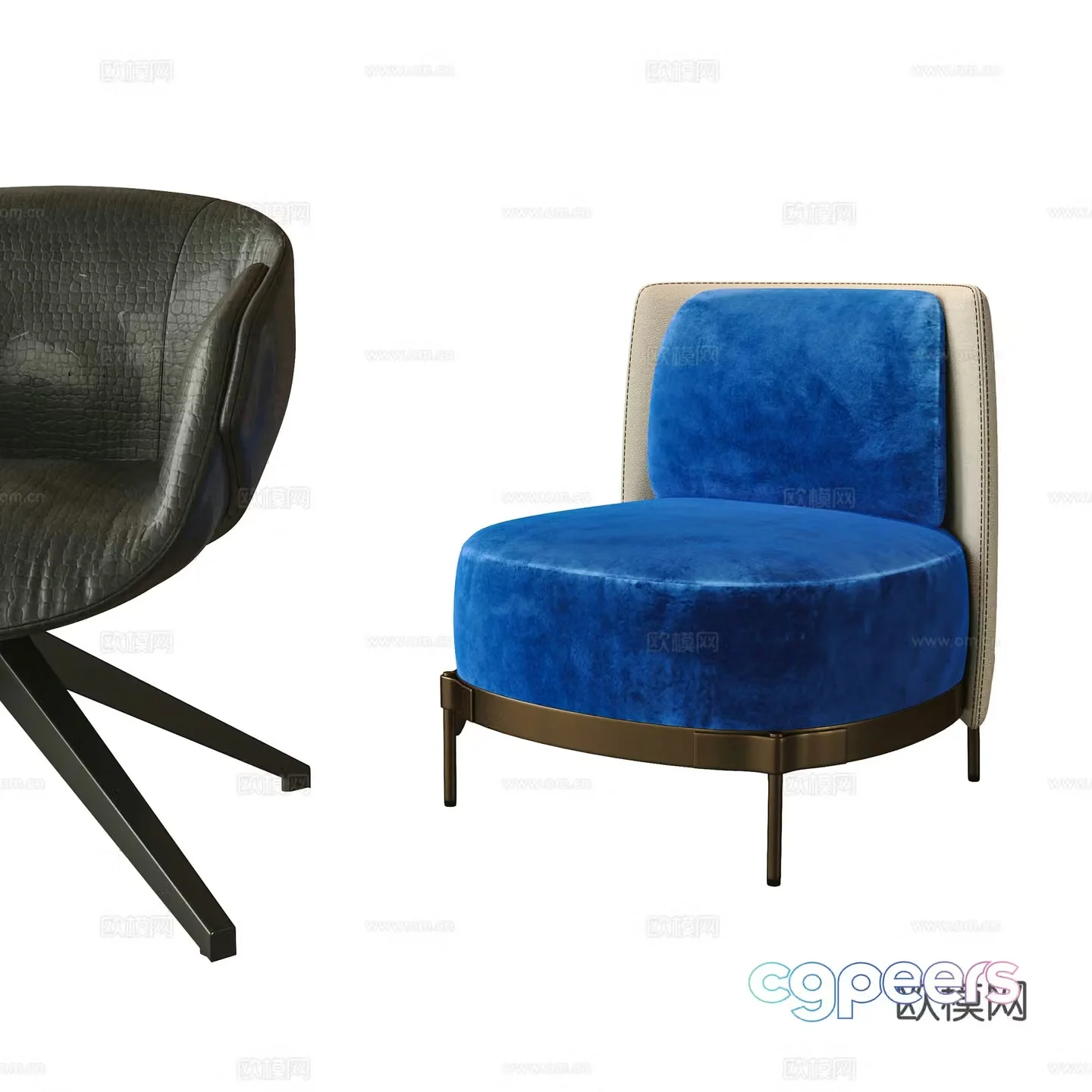Modern leisure chair sofa chair 3d model