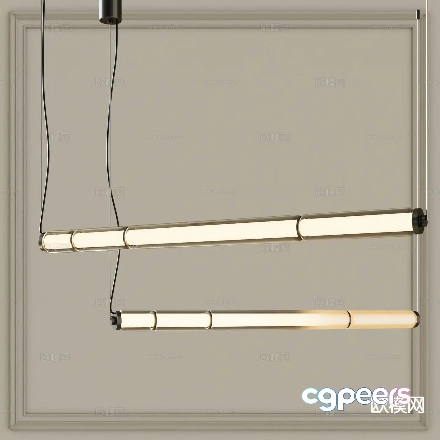 Small chandelier chandelier long chandelier 3d model