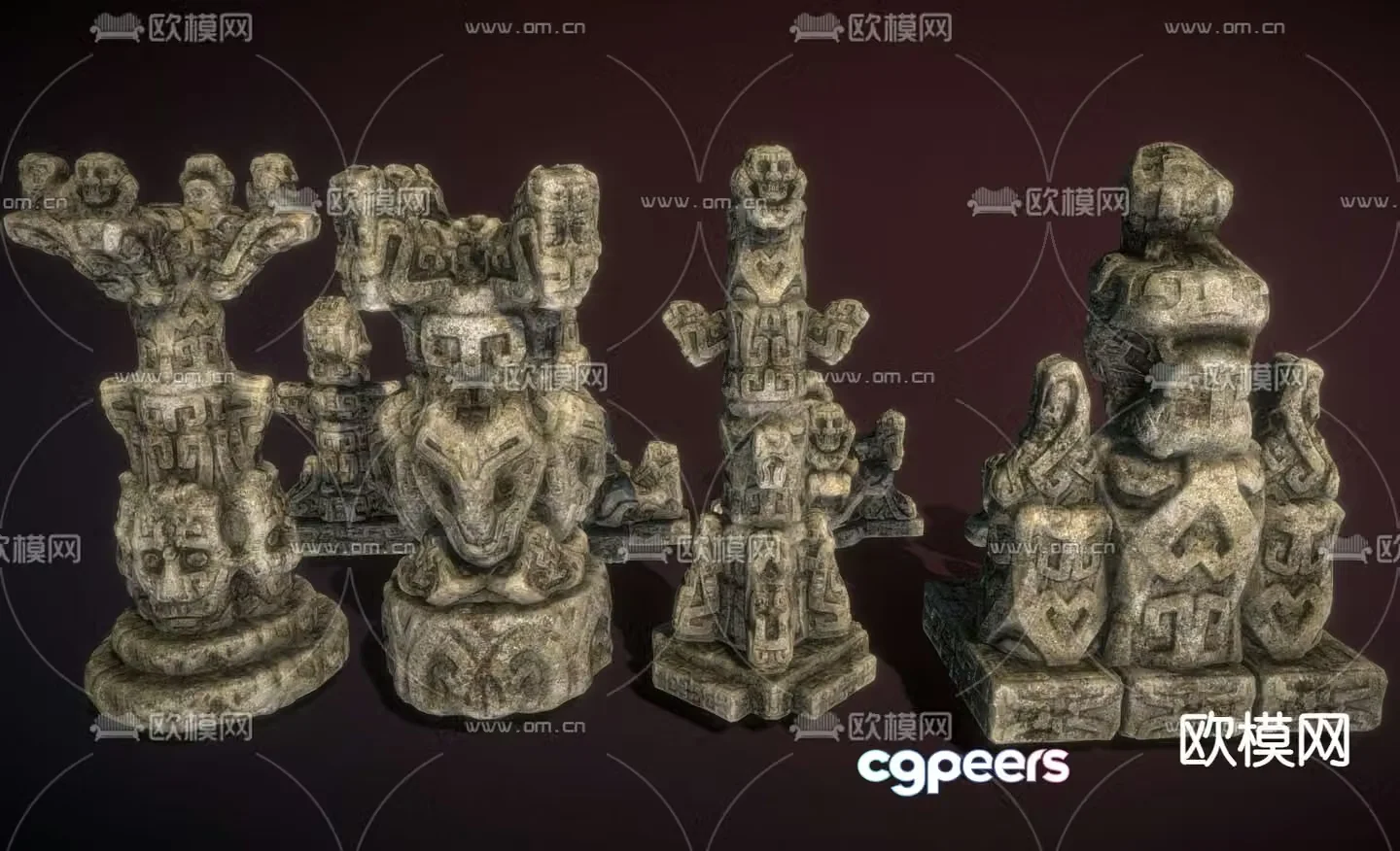 Landscape sketch landscape sculpture 3d model